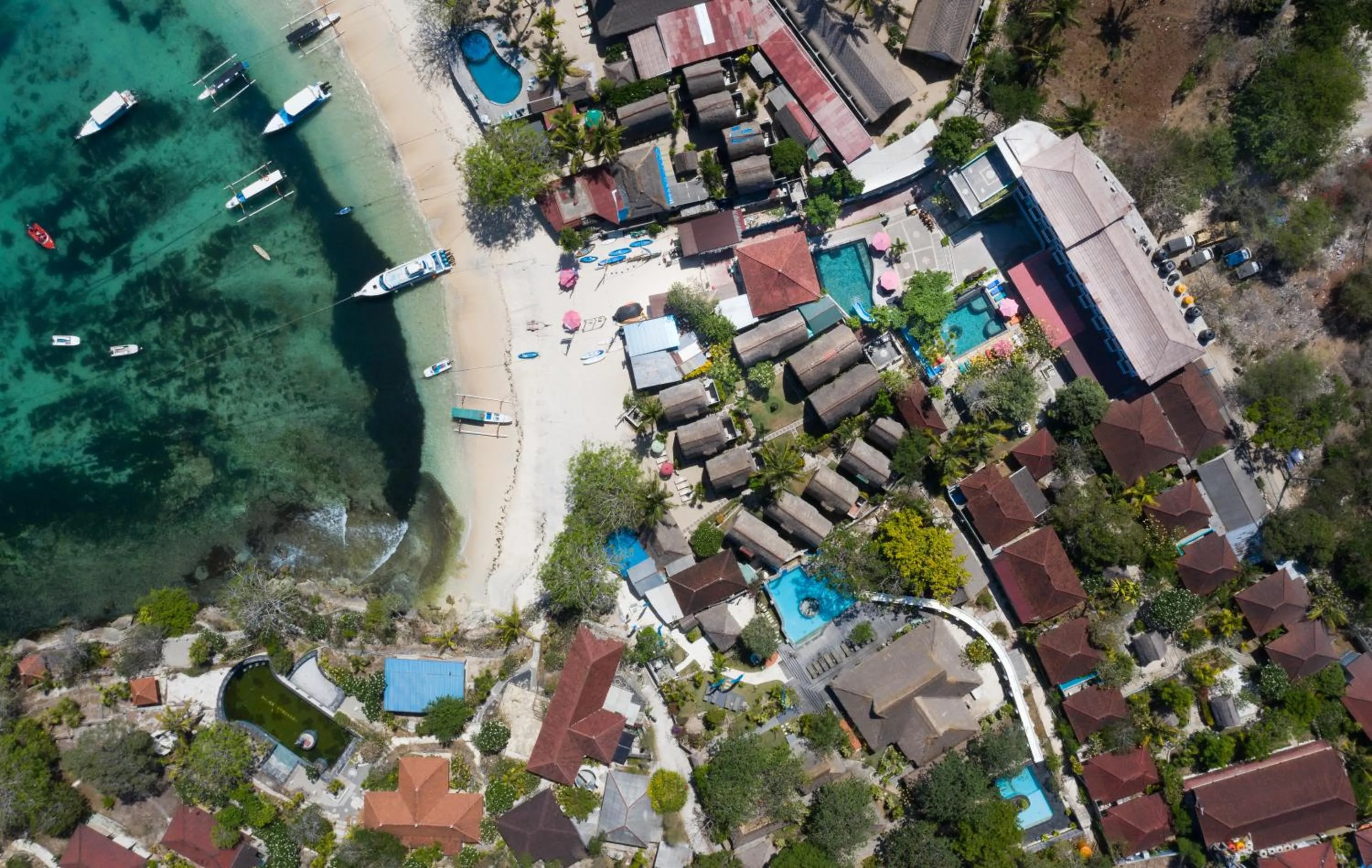 Bird's eye view in The Tanis Beach Resort Nusa Lembongan