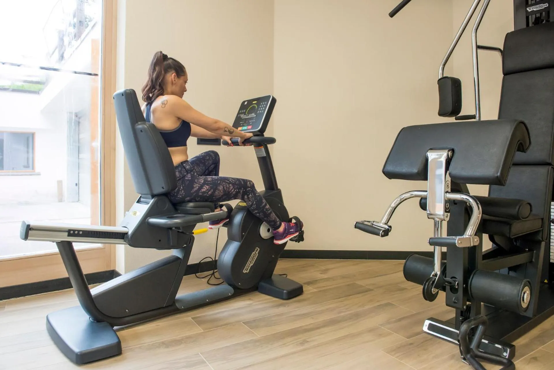 Fitness centre/facilities in Hotel Alba