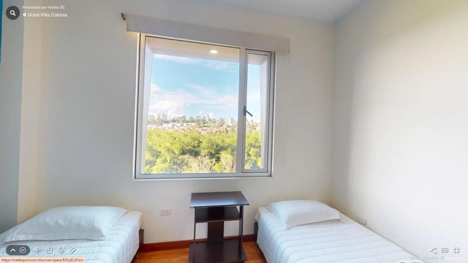 Garden view, Bed in Hotel Villa Colonia