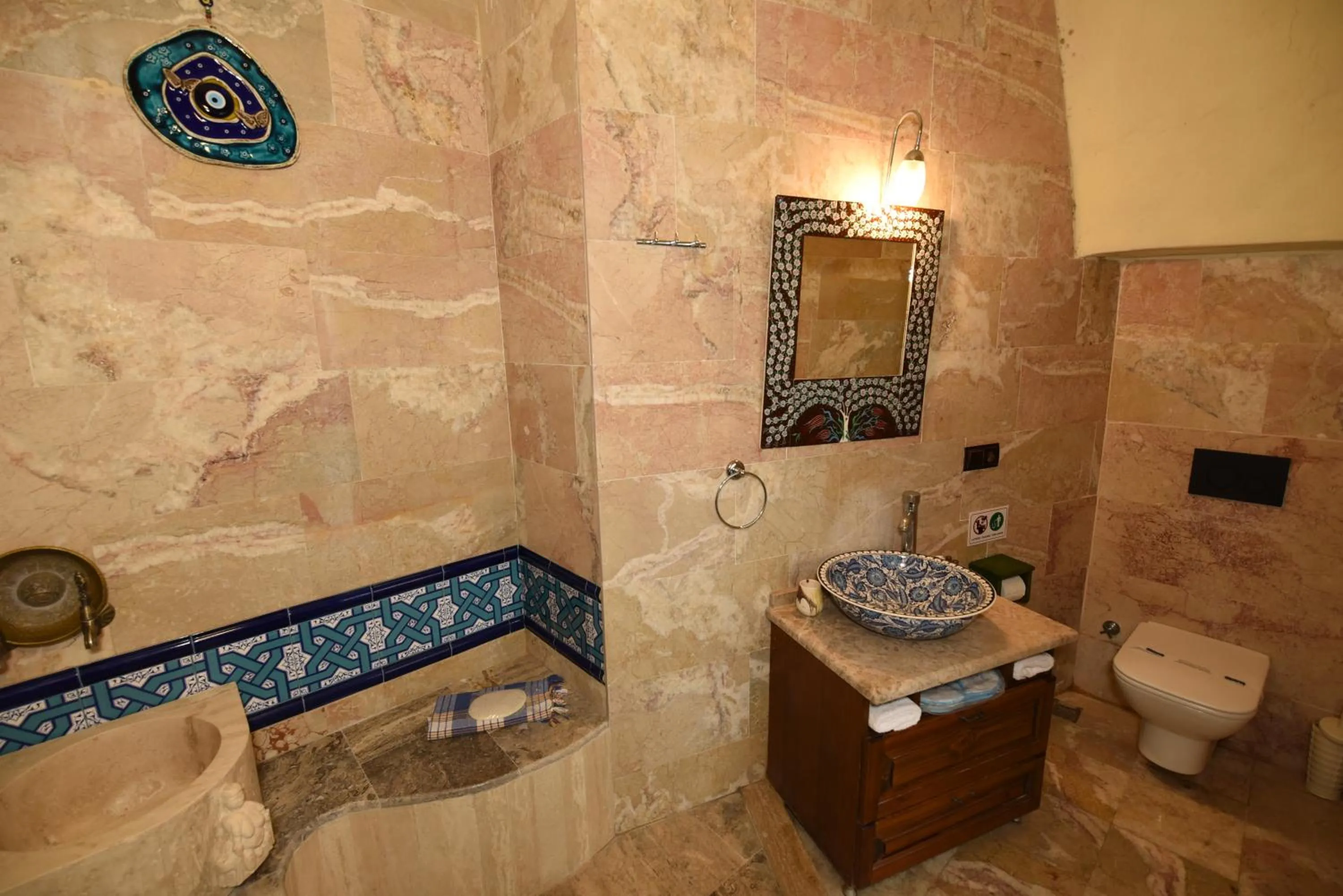 Bathroom in Canela Cave Hotel - Cappadocia