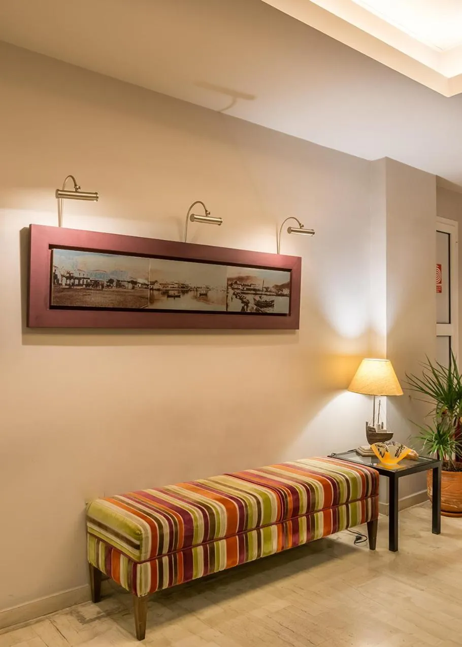 Lobby or reception in Galini Hotel