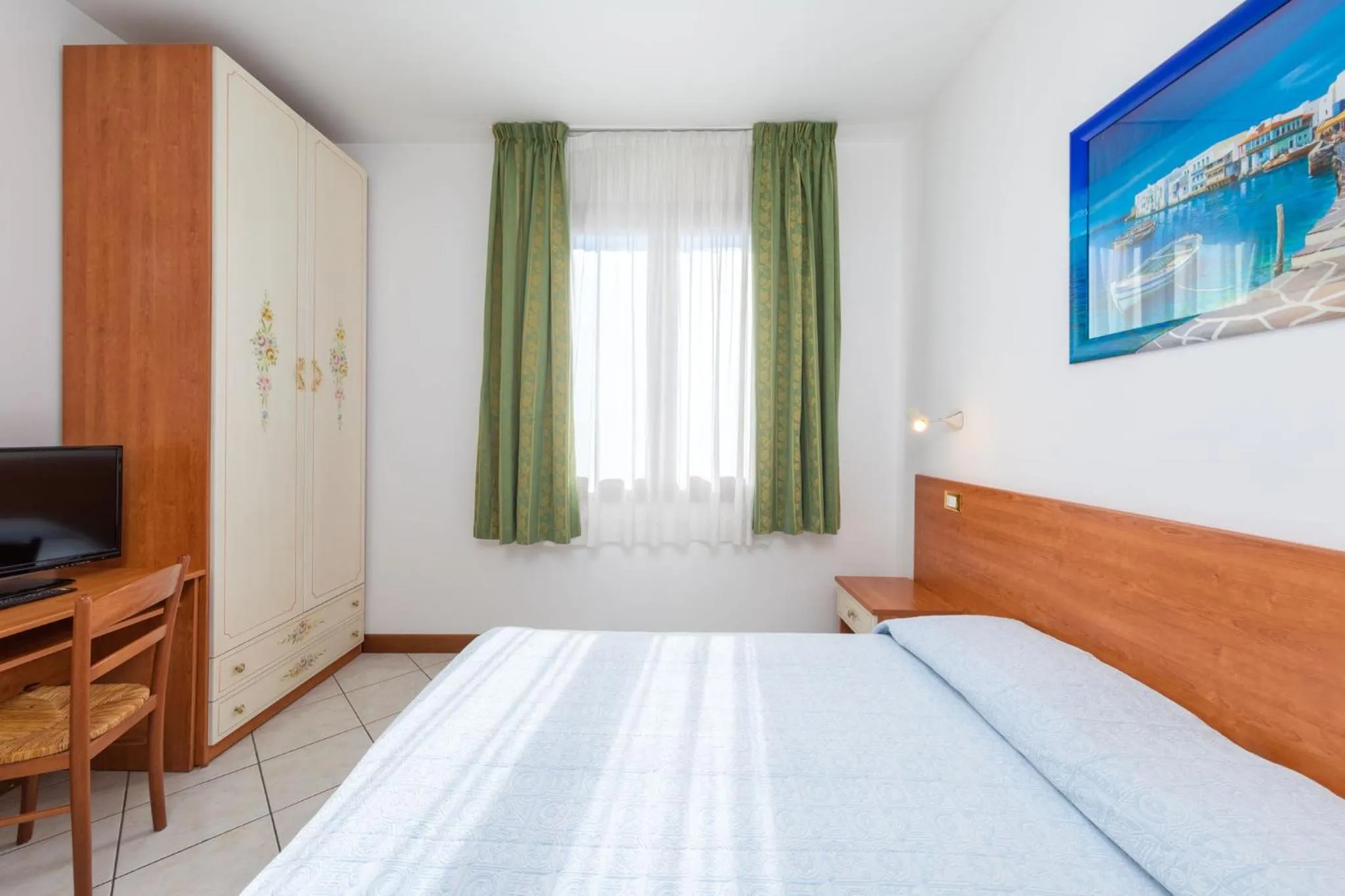 Bed in Hotel New Aurora Venice