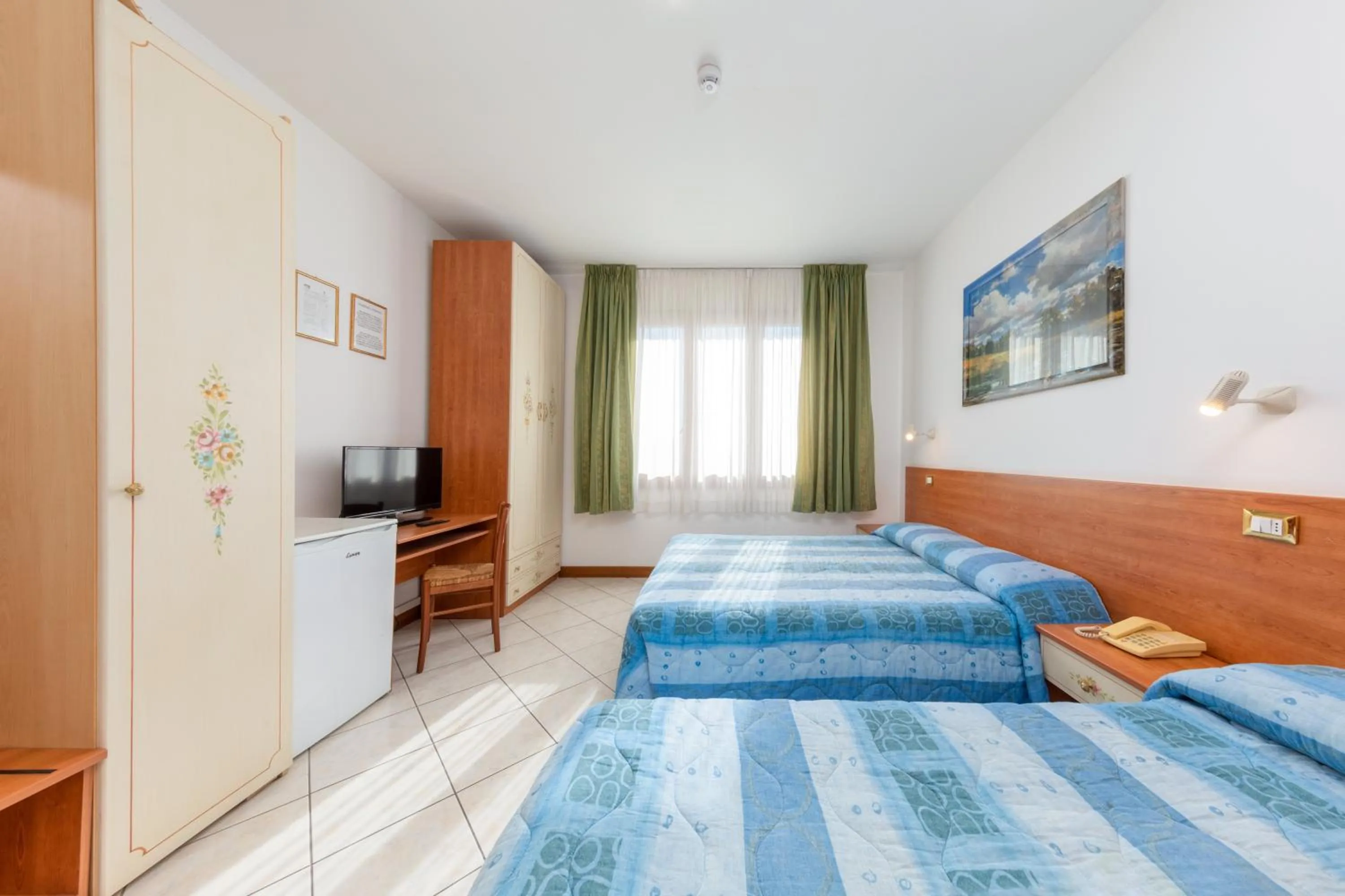 Bed in Hotel New Aurora Venice