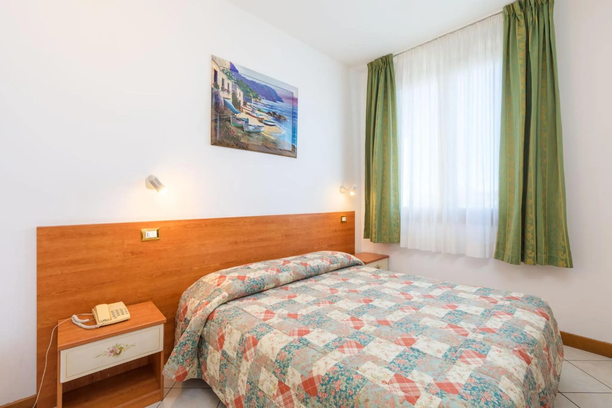 Bed in Hotel New Aurora Venice