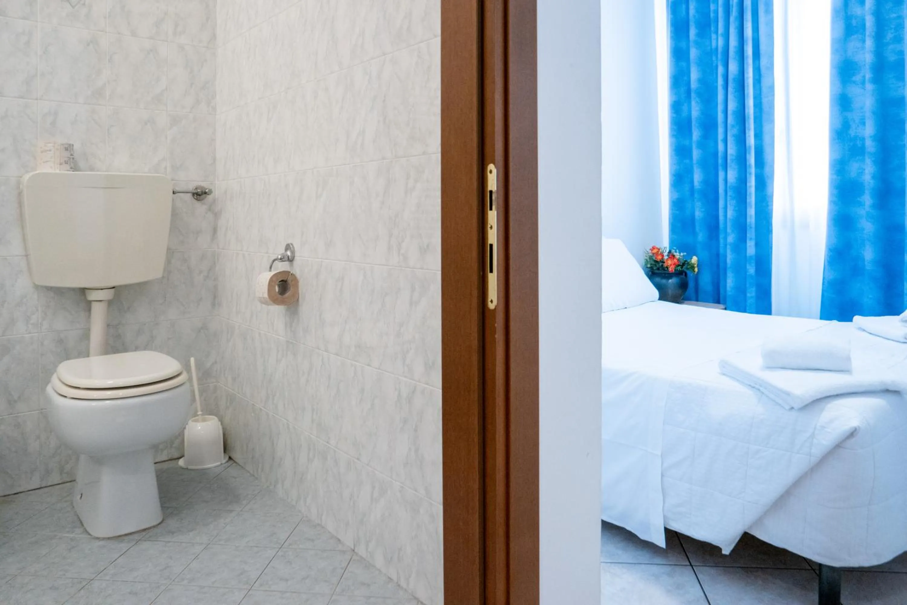 Bed in Hotel New Aurora Venice