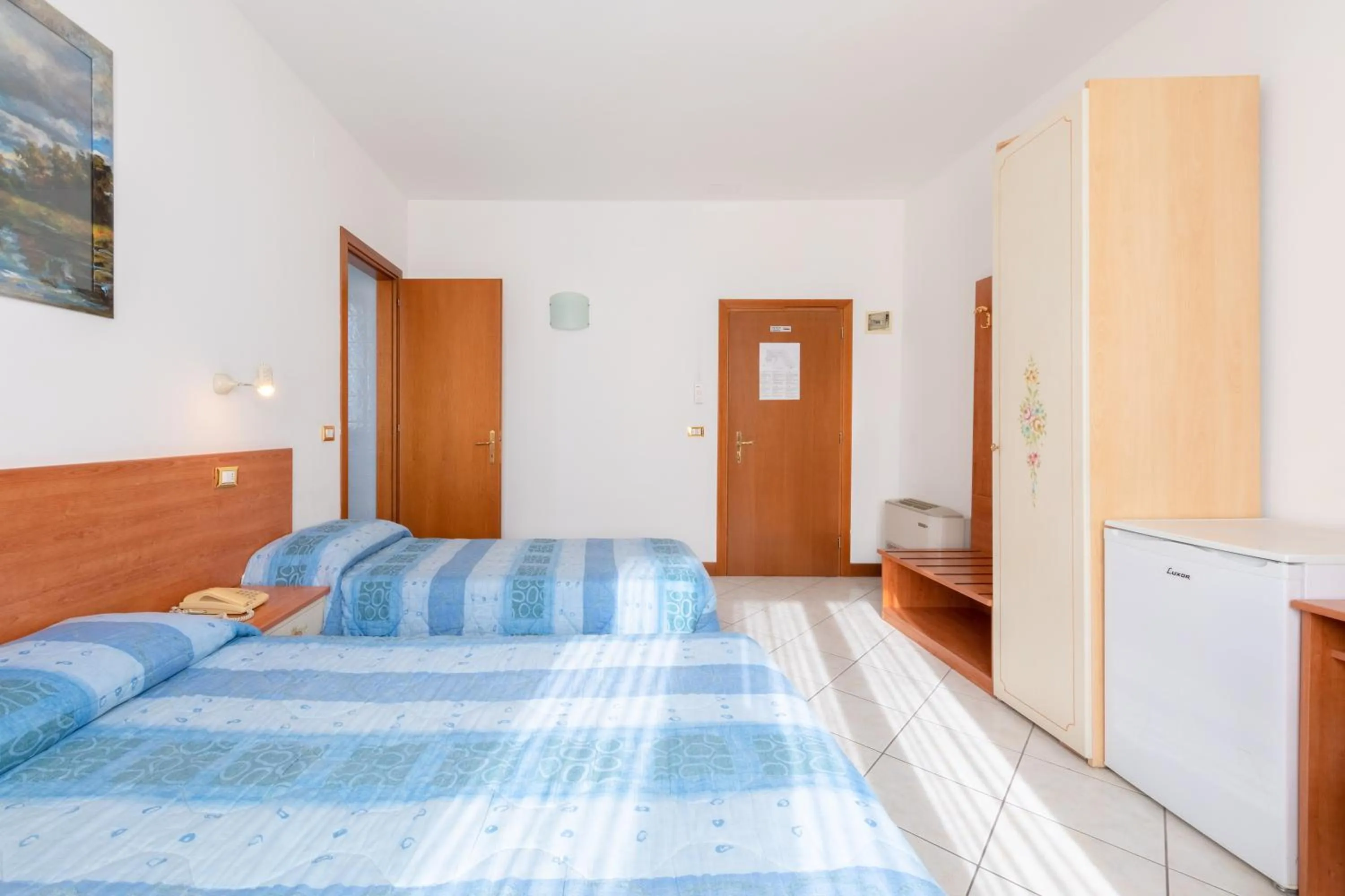 Bed in Hotel New Aurora Venice