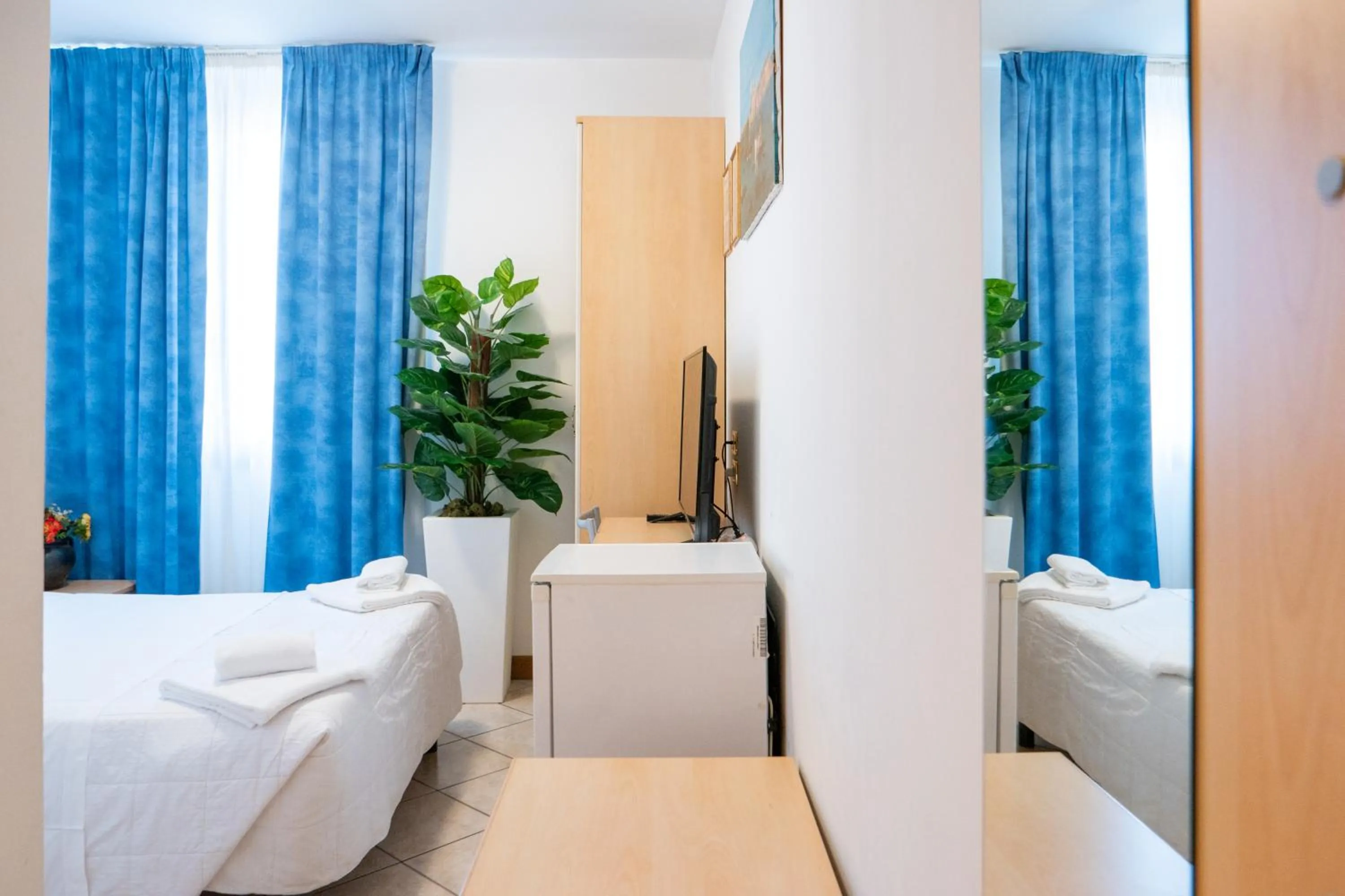 Bed in Hotel New Aurora Venice