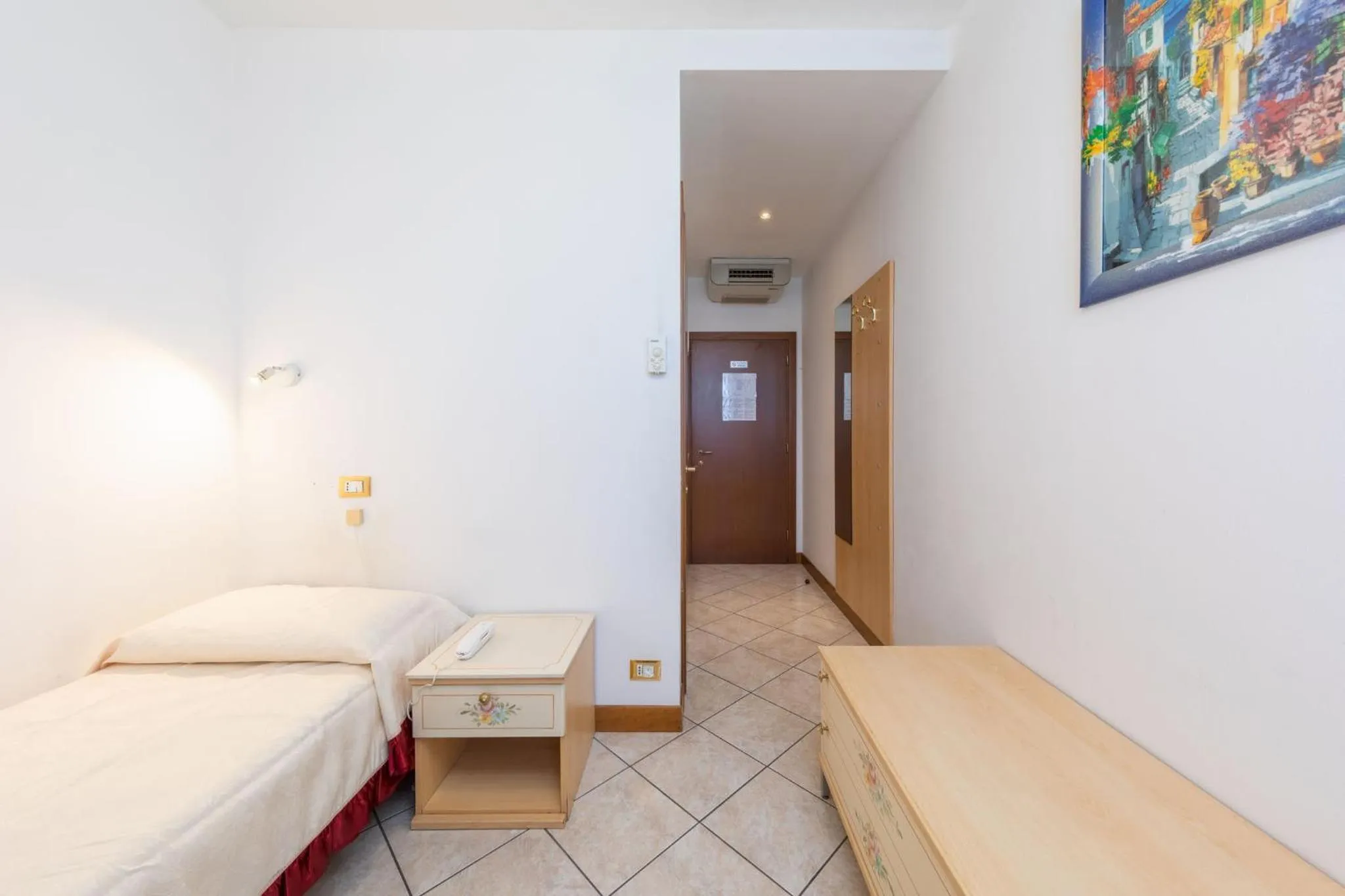 Bed in Hotel New Aurora Venice