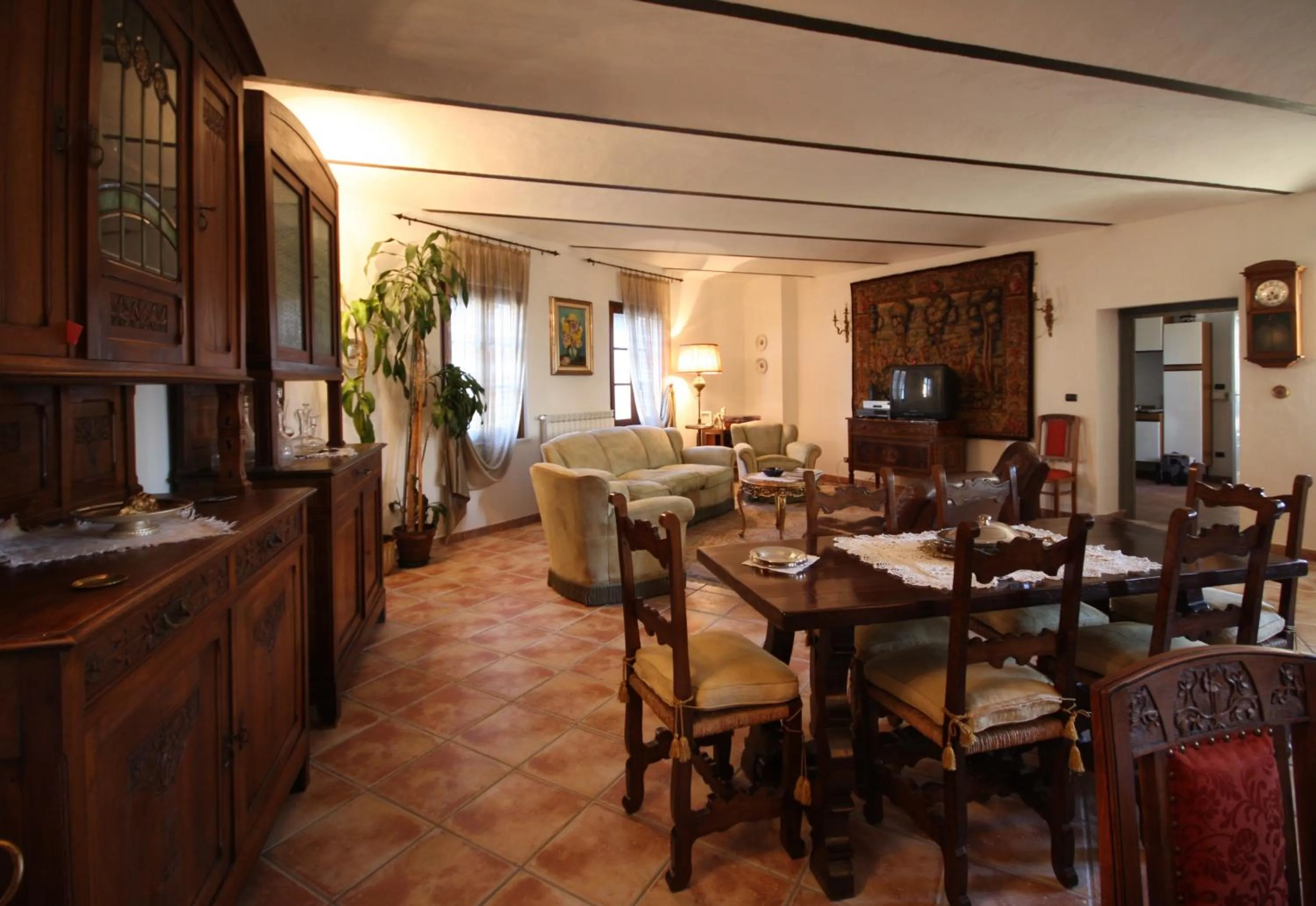 Communal lounge/ TV room in Relais San Desiderio