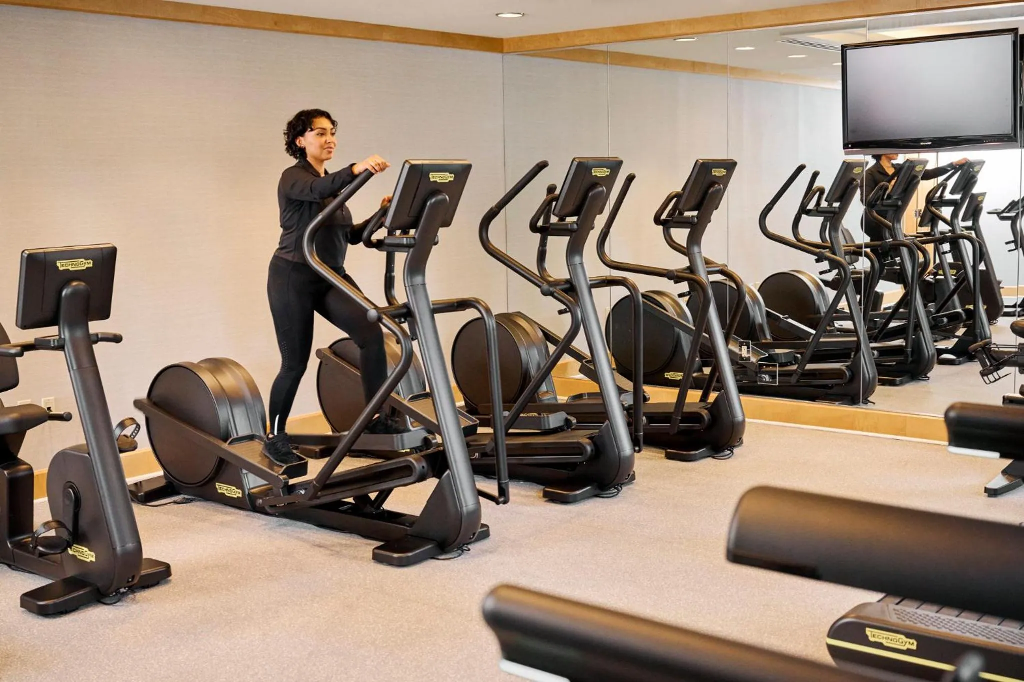 Fitness centre/facilities in Mandarin Oriental, Boston