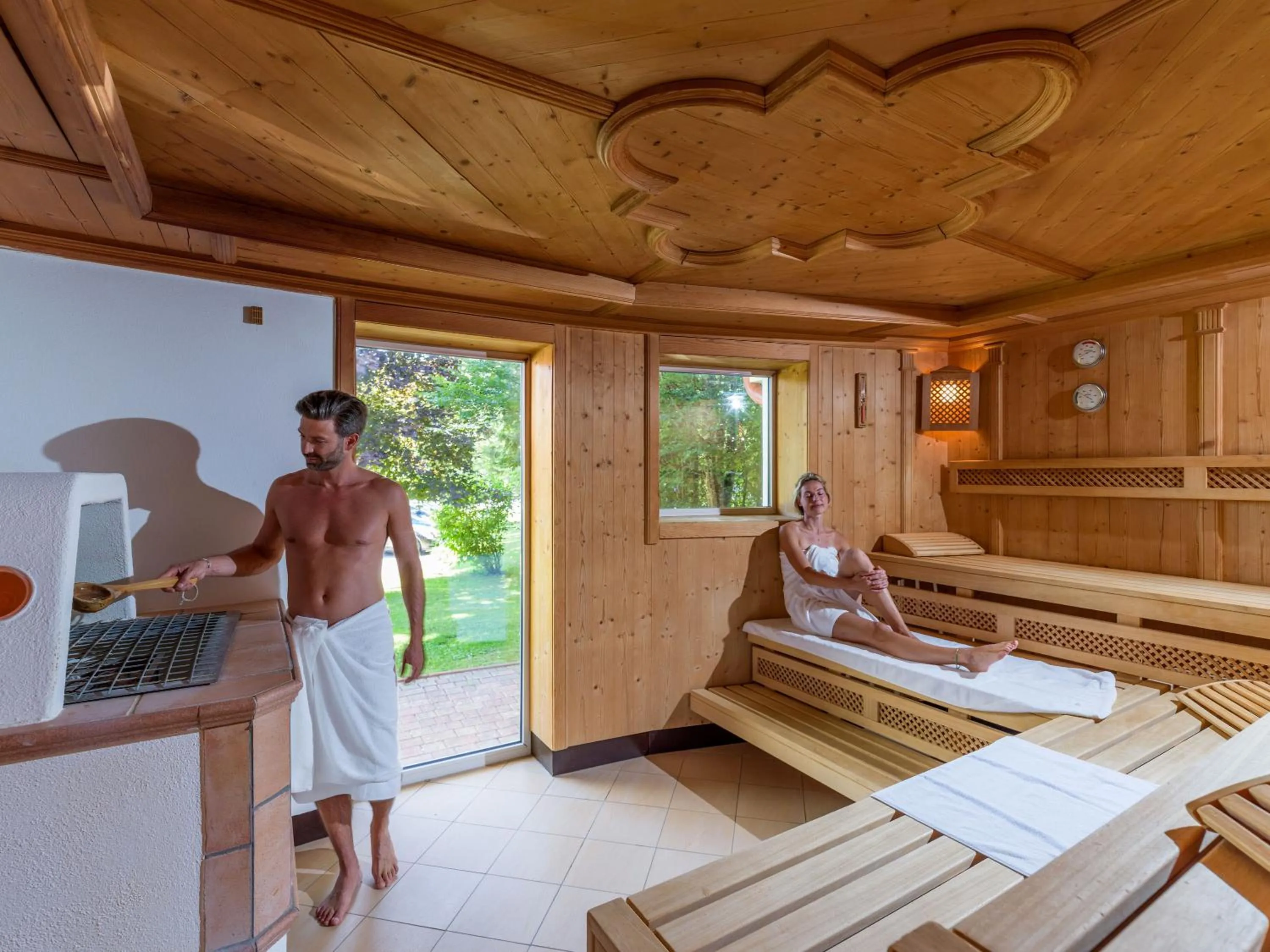 Sauna in Alpenhotel Karwendel -Adults only-