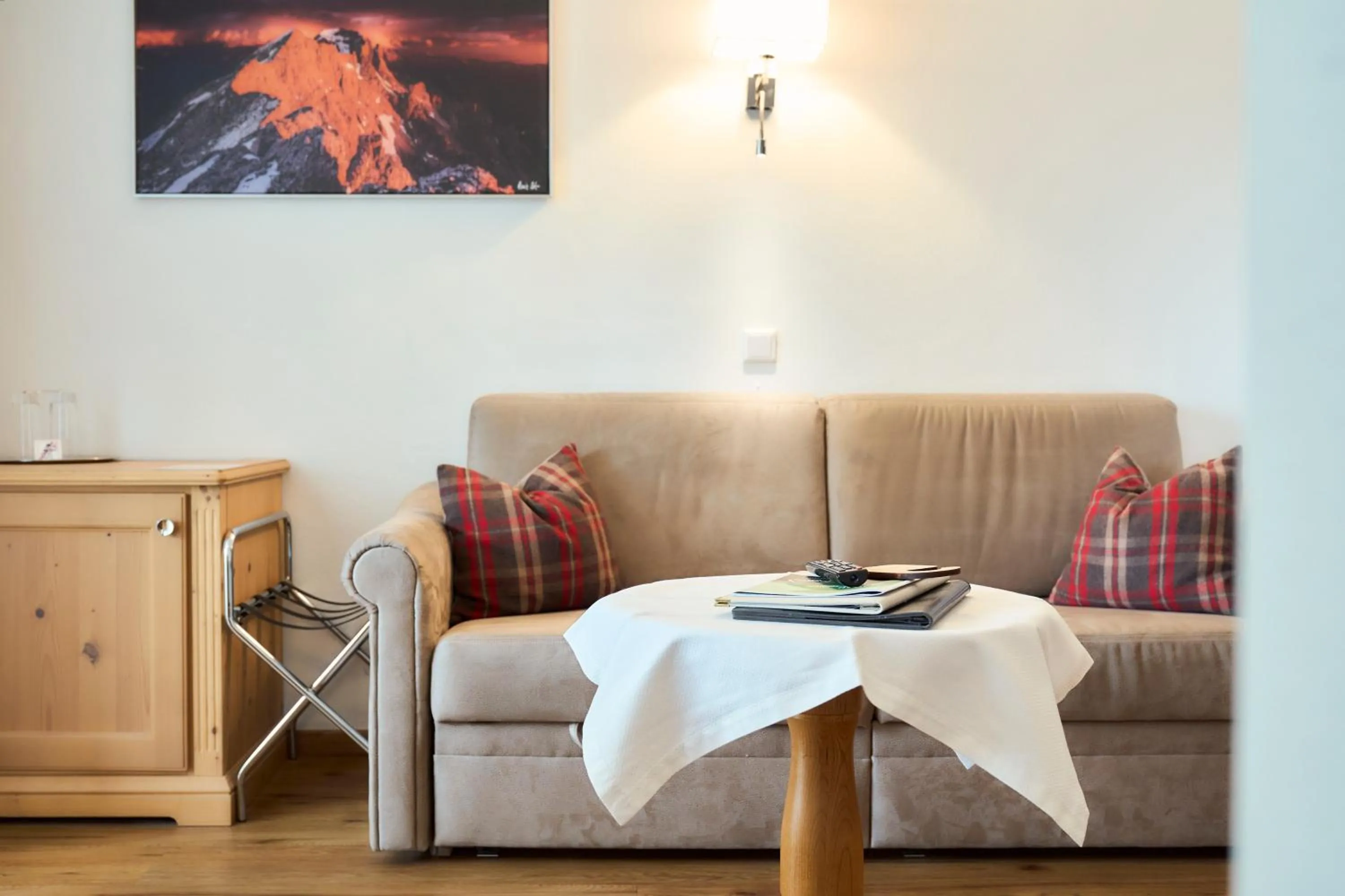 Living room in Alpenhotel Karwendel -Adults only-