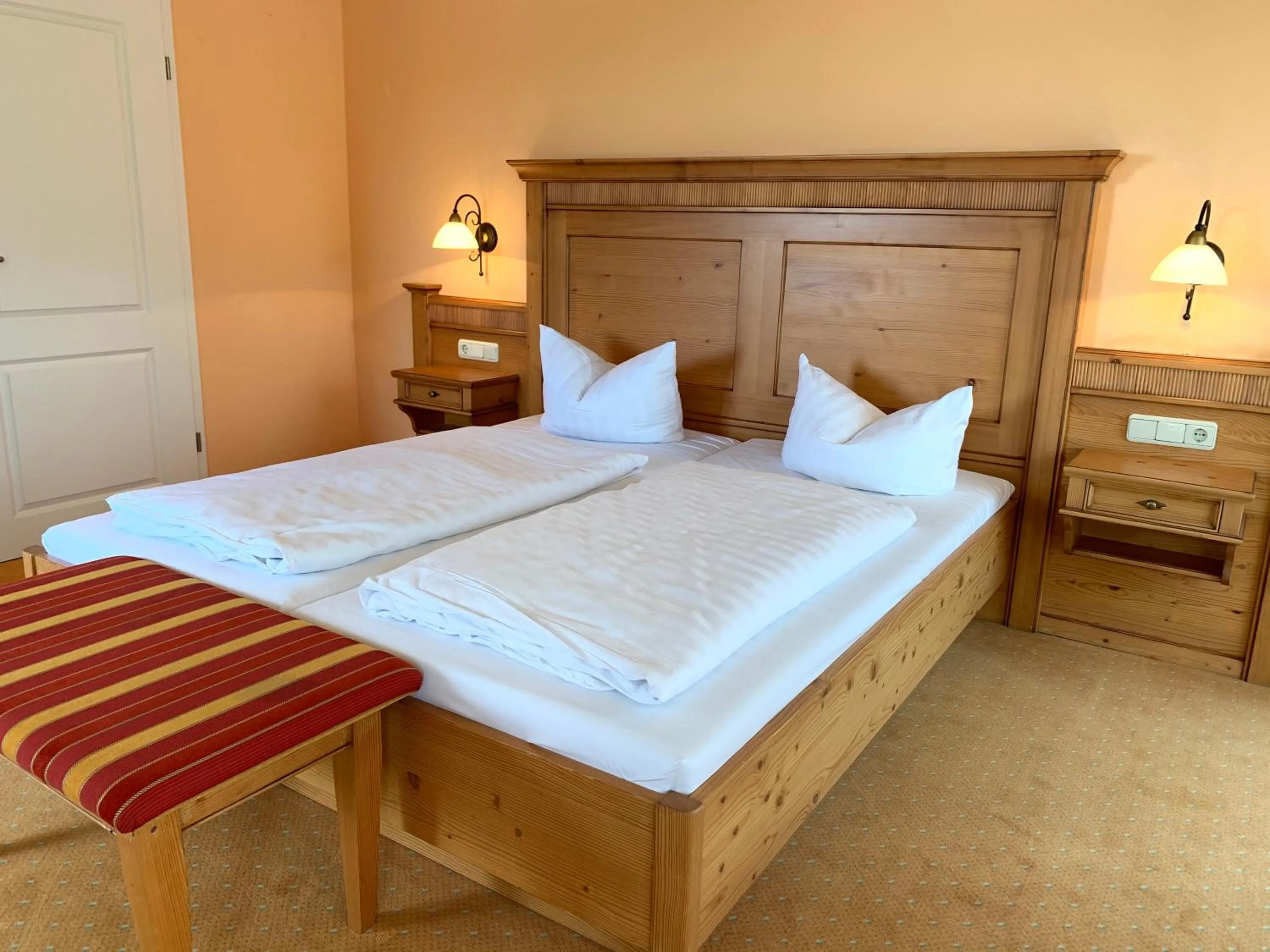 Bed in Hotel Sonnenblick