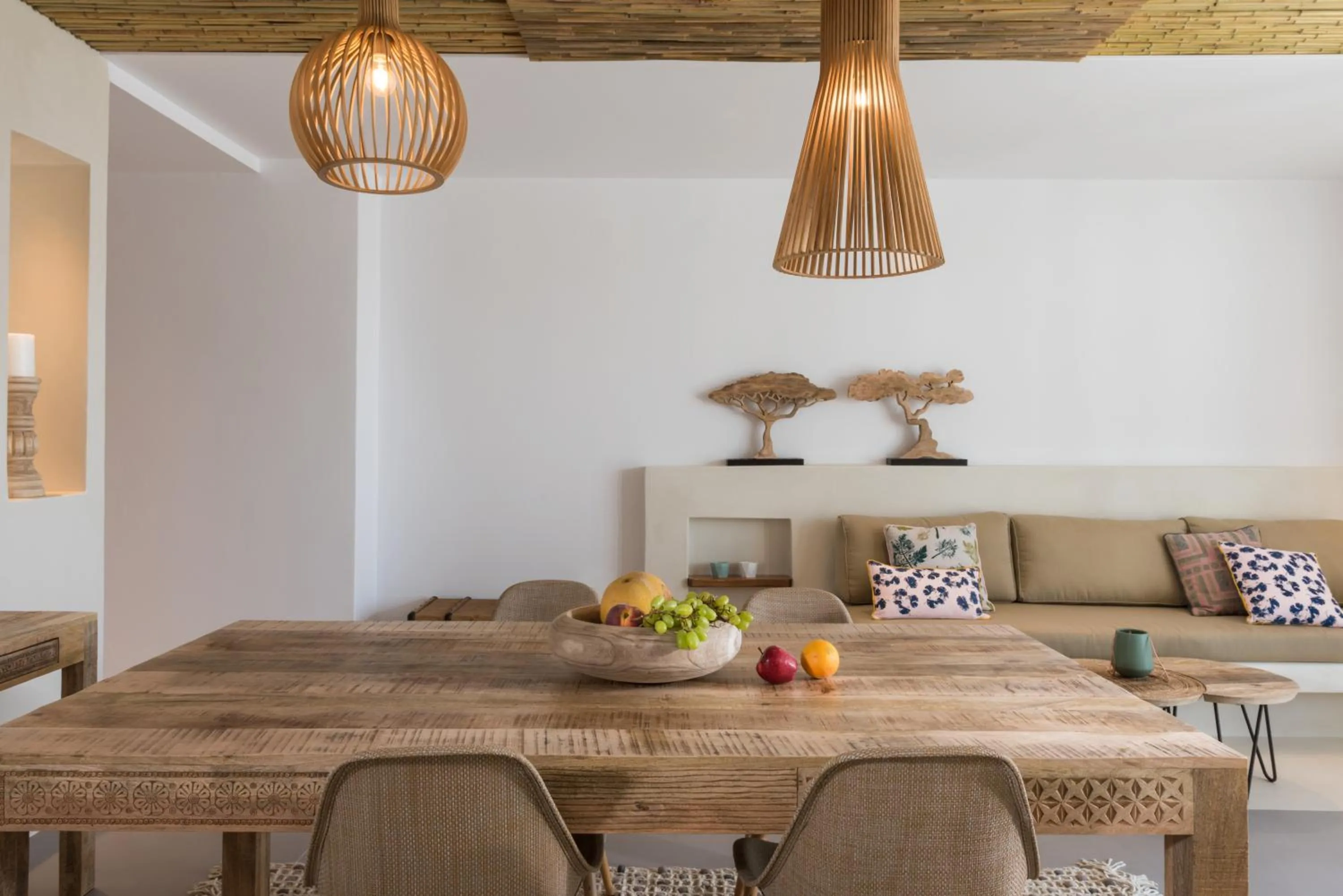 Living room in White & Co Exclusive Island Villas