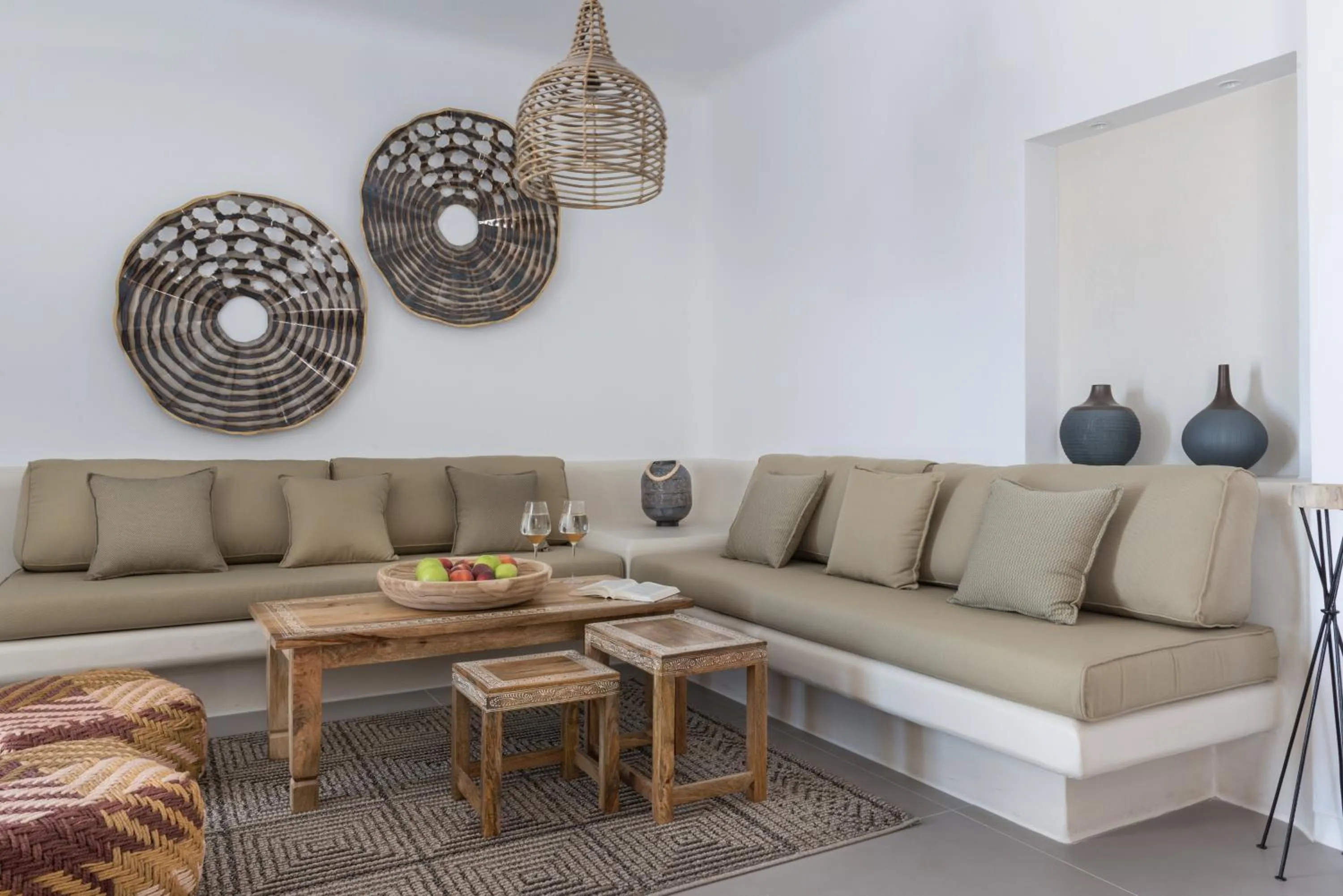 Living room in White & Co Exclusive Island Villas