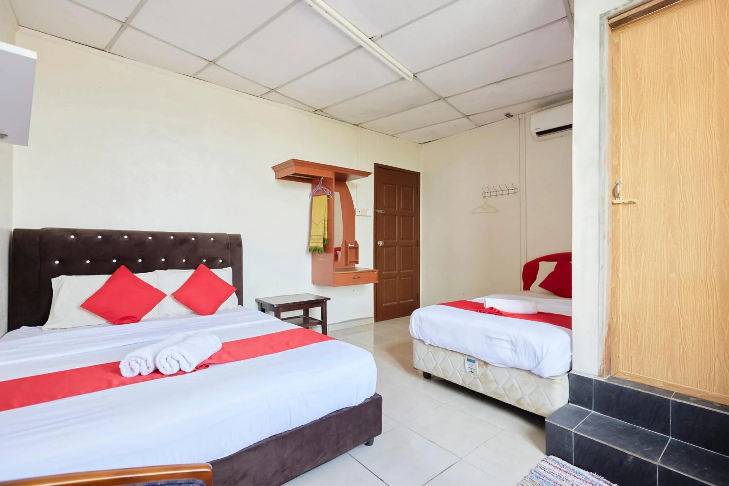 Bed in Jerteh Hotel, Terengganu