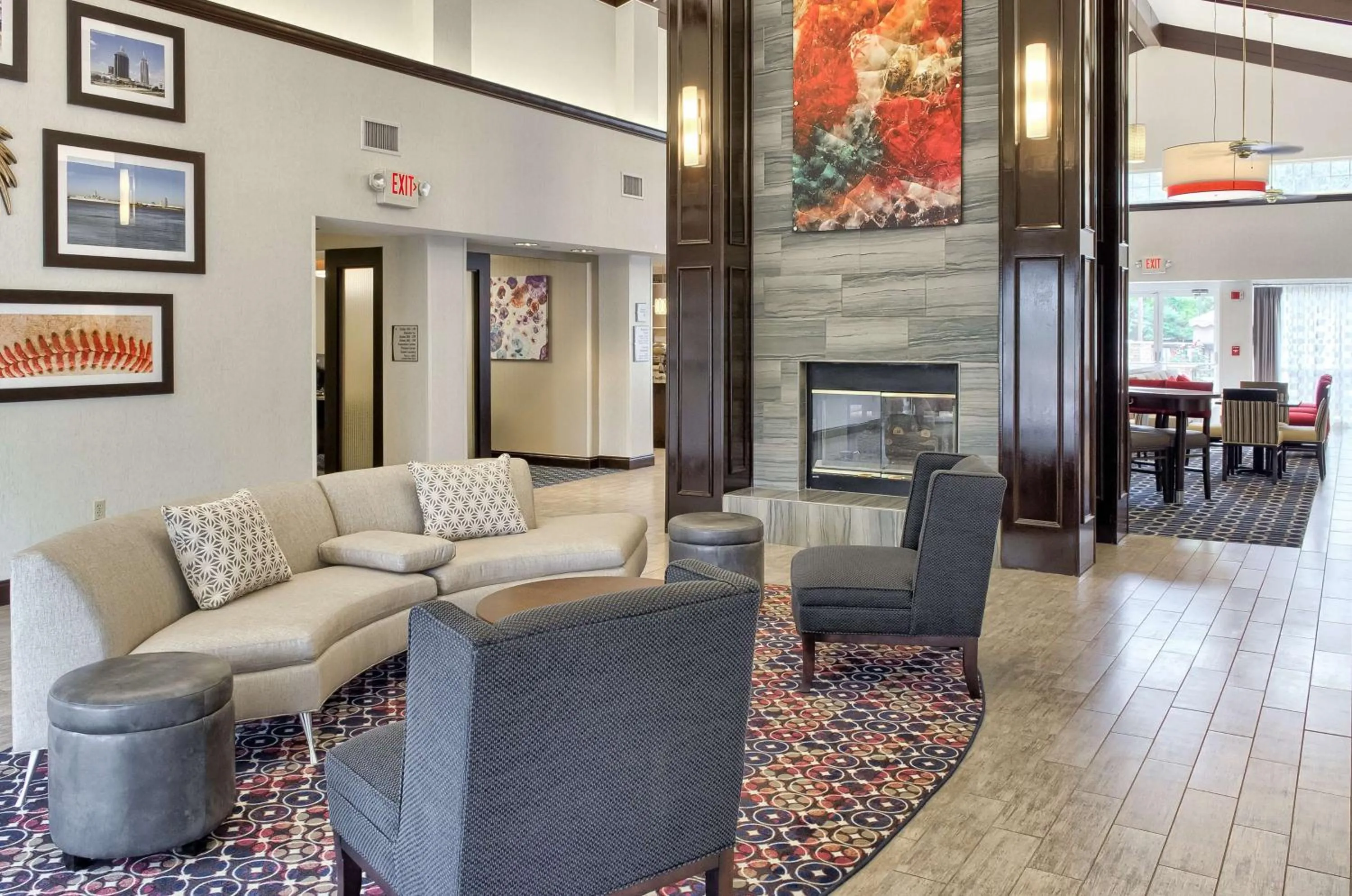 Lobby or reception in Homewood Suites by Hilton Mobile Airport-University Area