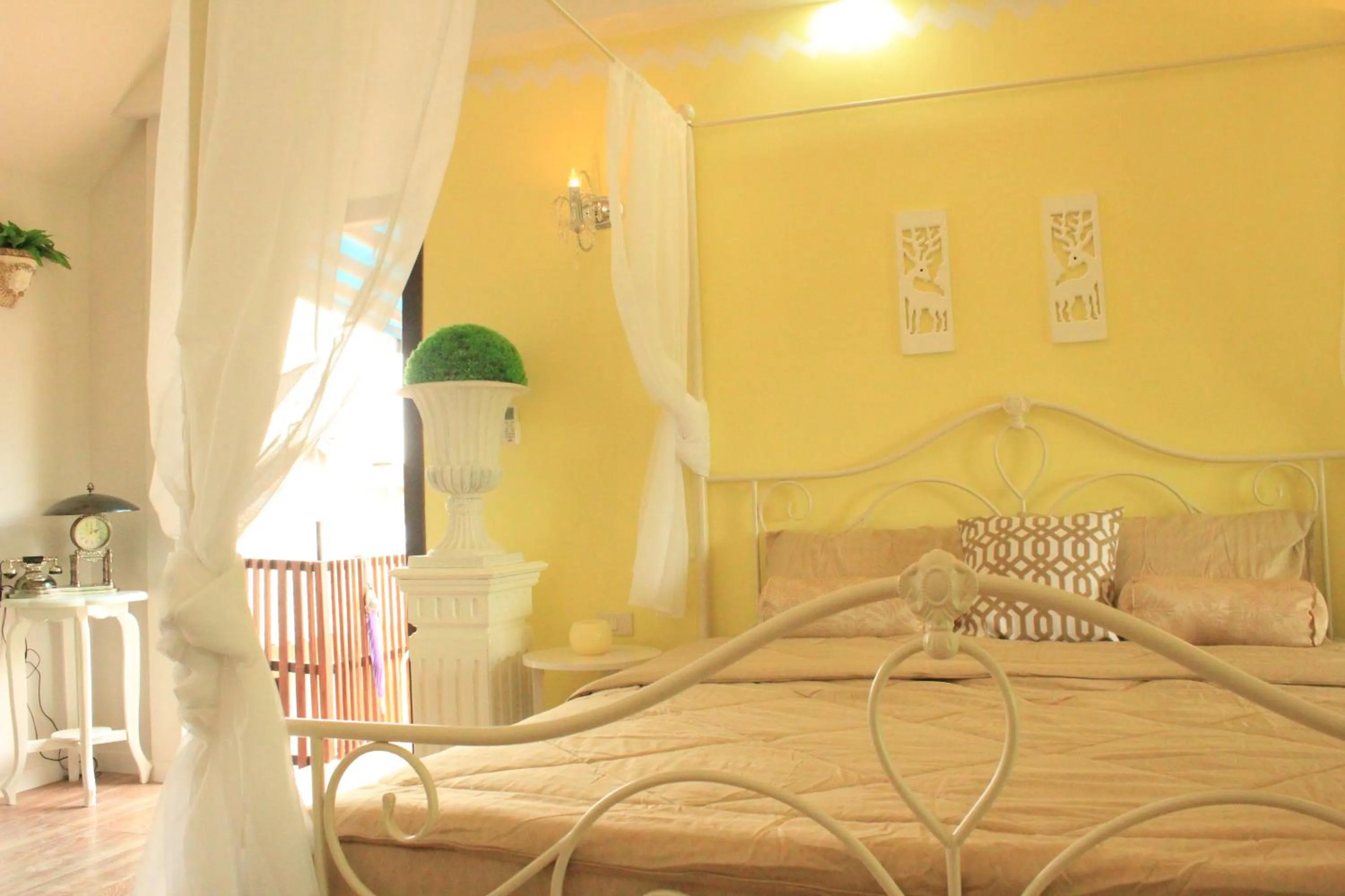 Bed in Nan Rim Nam Resort