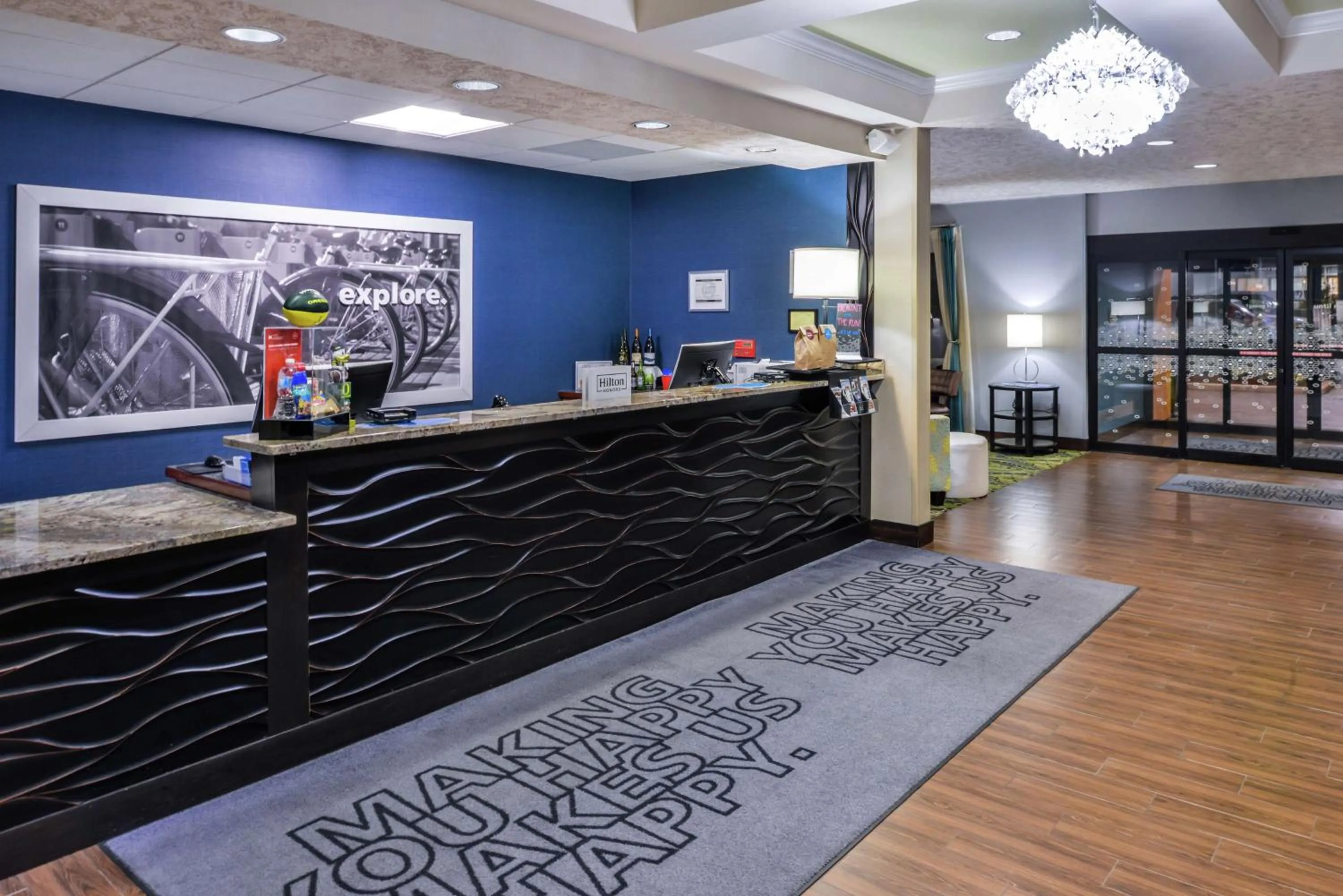 Lobby or reception in Hampton Inn Eugene