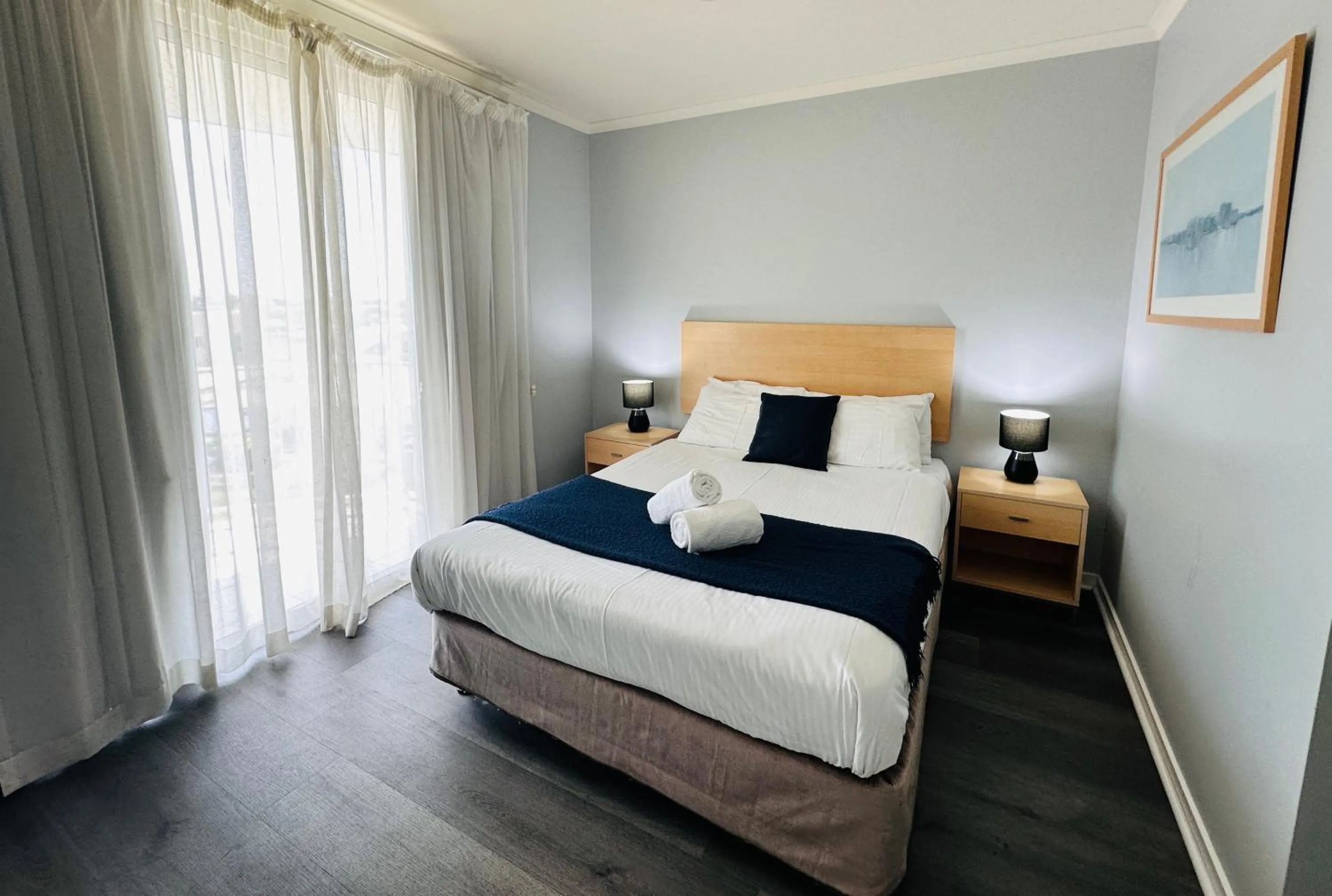 Bedroom, Bed in Caloundra Central Apartment Hotel Official