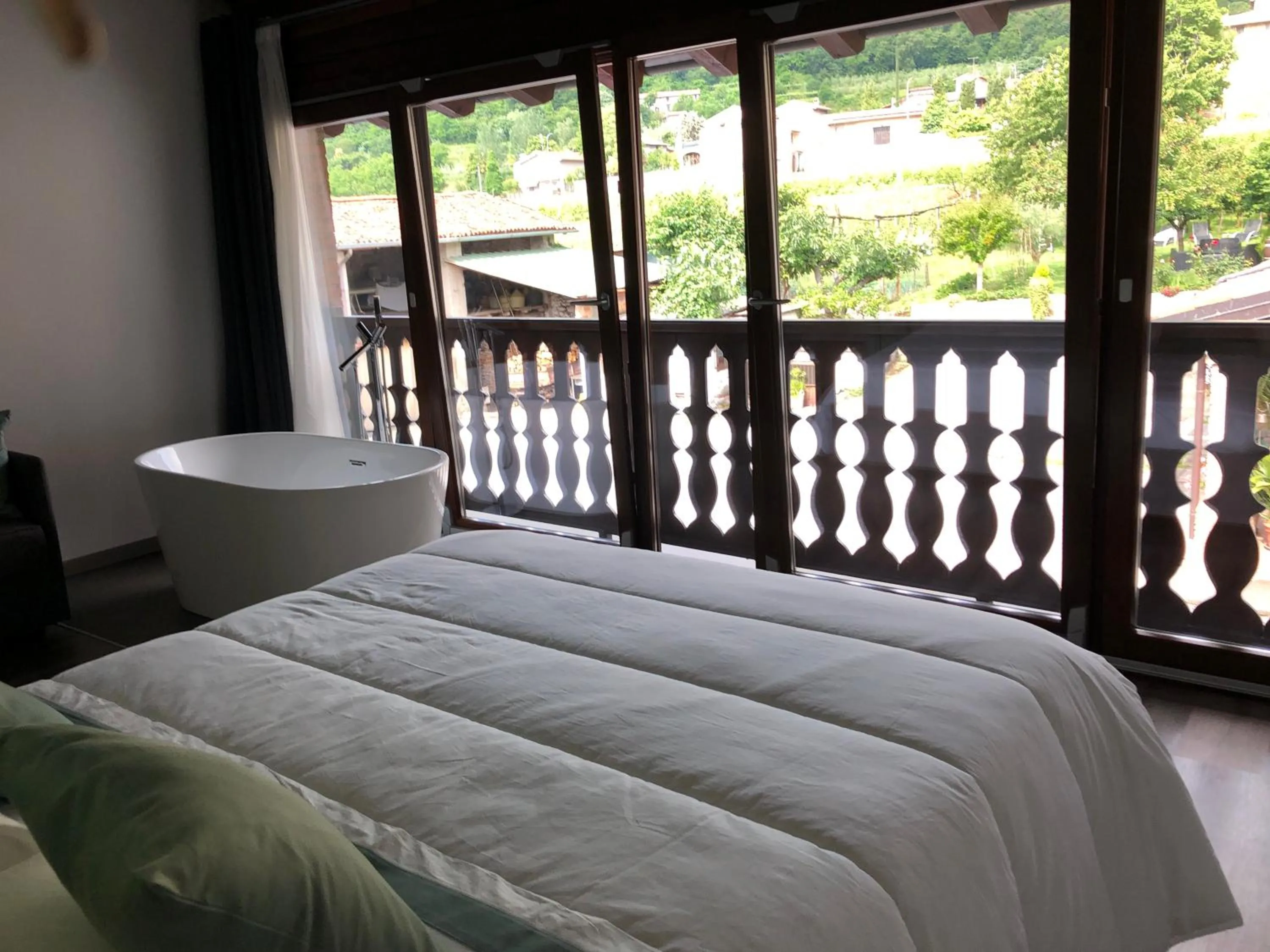 Bedroom, Bed in La terrazza sulle vigne B&B