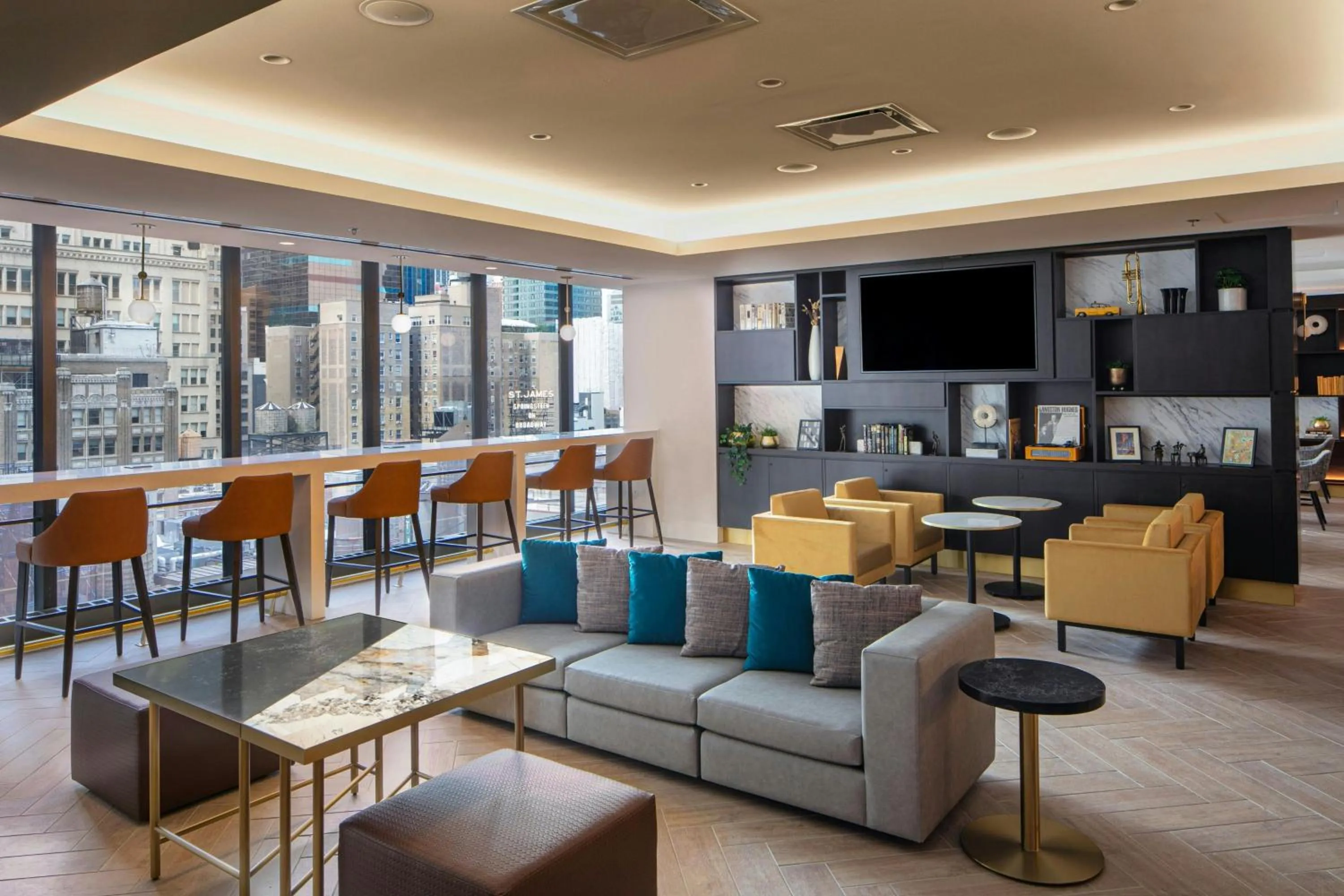 Lounge or bar in New York Marriott Marquis