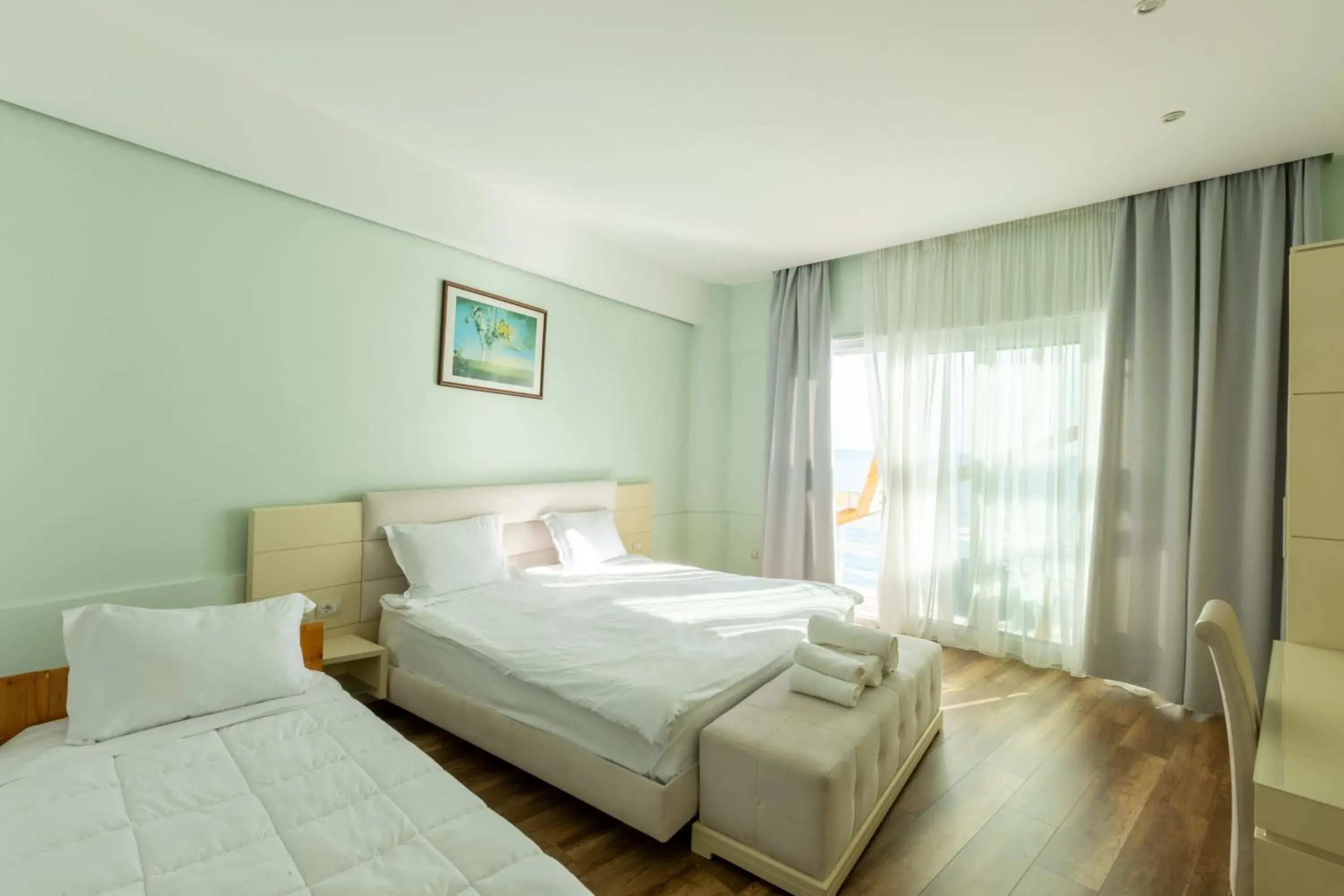 Deluxe Double Room with Balcony and Sea View - single occupancy in Ventus Harbor Hotel Deluxe Double Room with Balcony and Sea View - single occupancy in Ventus Harbor Hotel