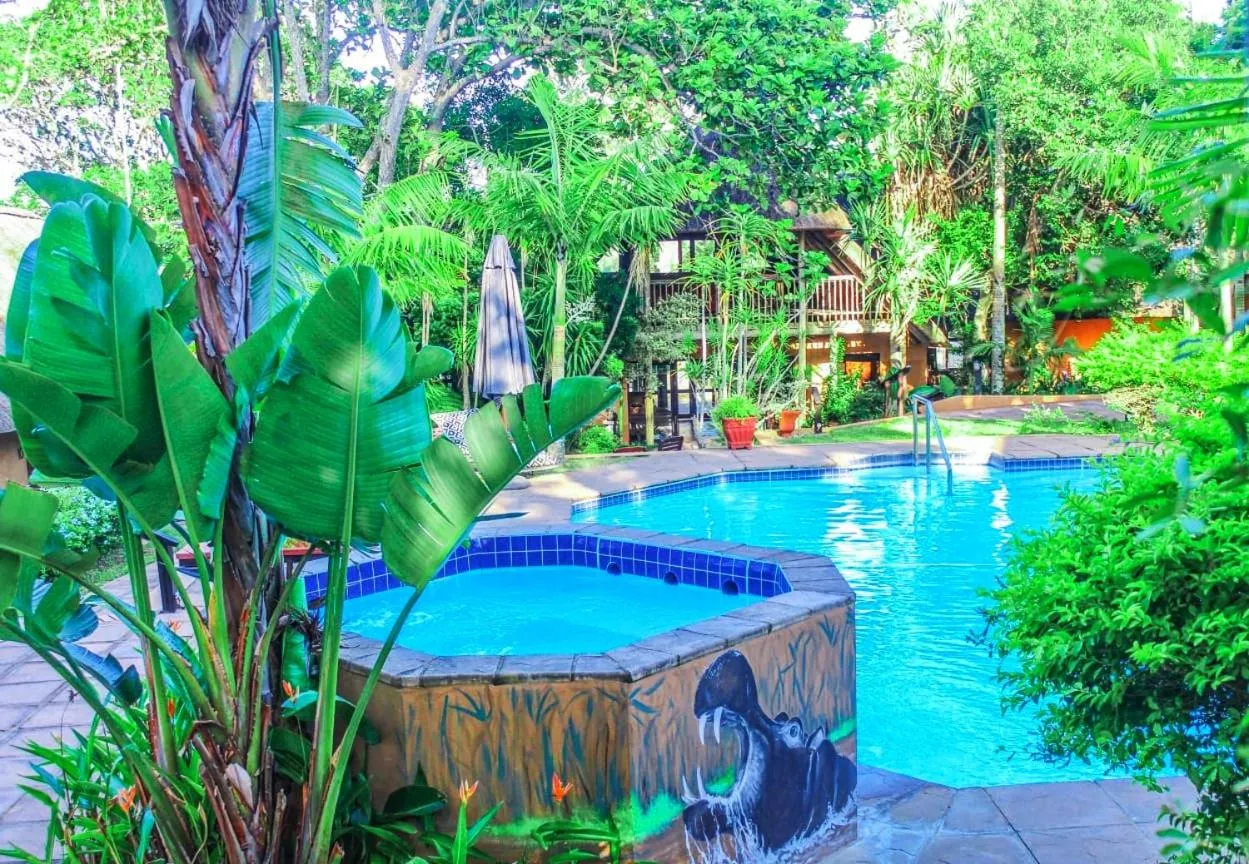 Garden view in AmaZulu Lodge