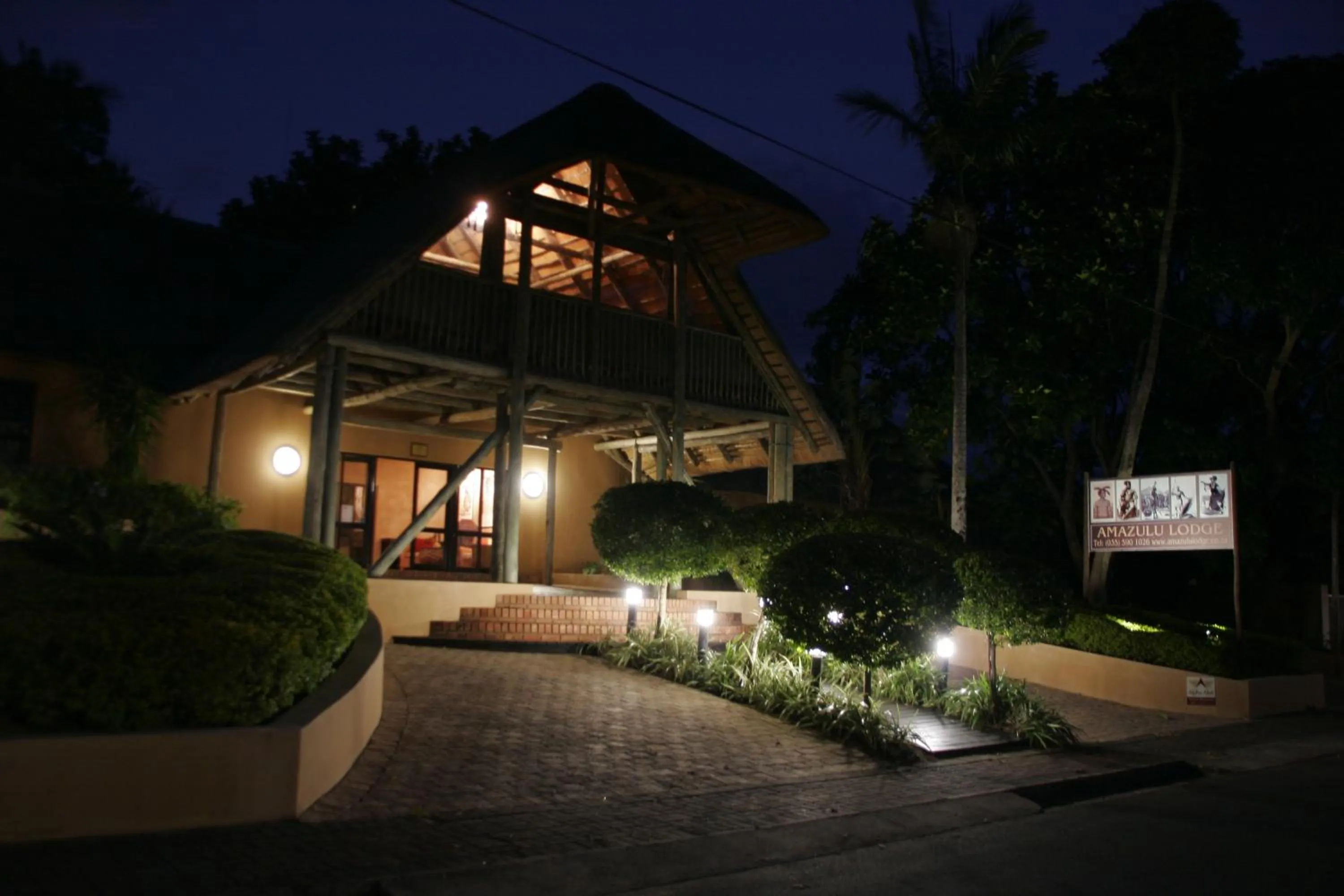 Facade/entrance in AmaZulu Lodge