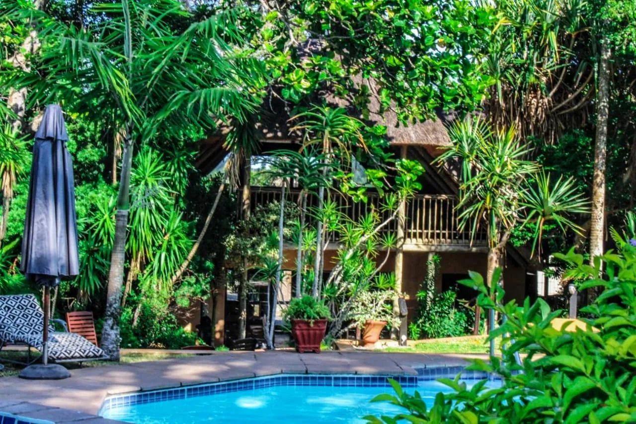 Garden view in AmaZulu Lodge