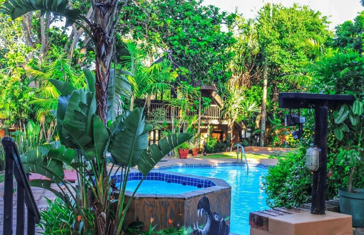 Garden view in AmaZulu Lodge