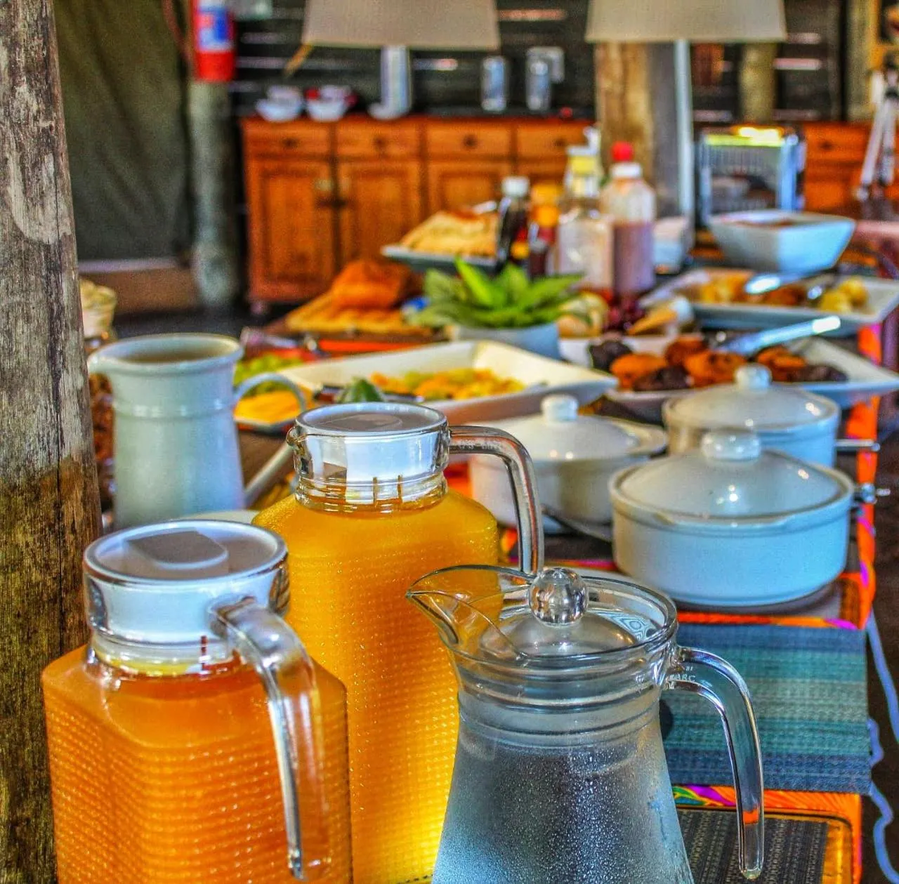 Continental breakfast in AmaZulu Lodge