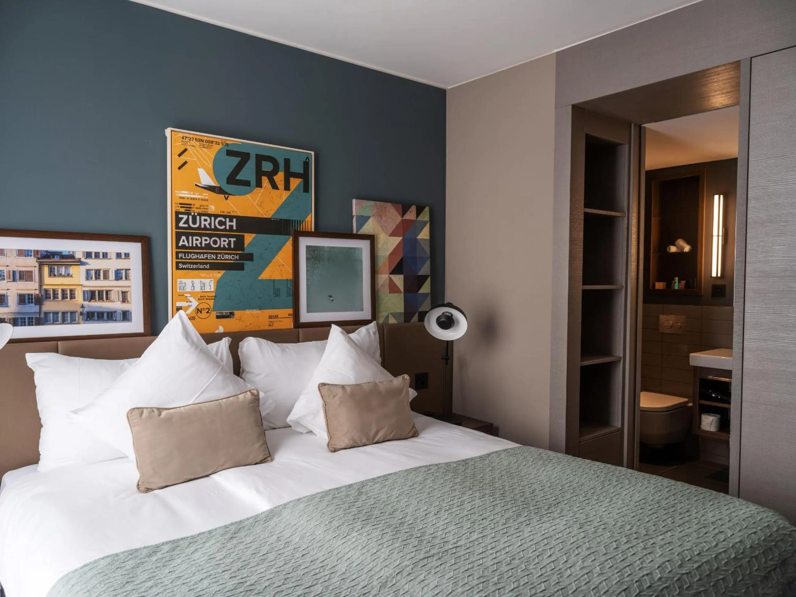 Bedroom, Bed in Acasa Suites Zurich Oerlikon