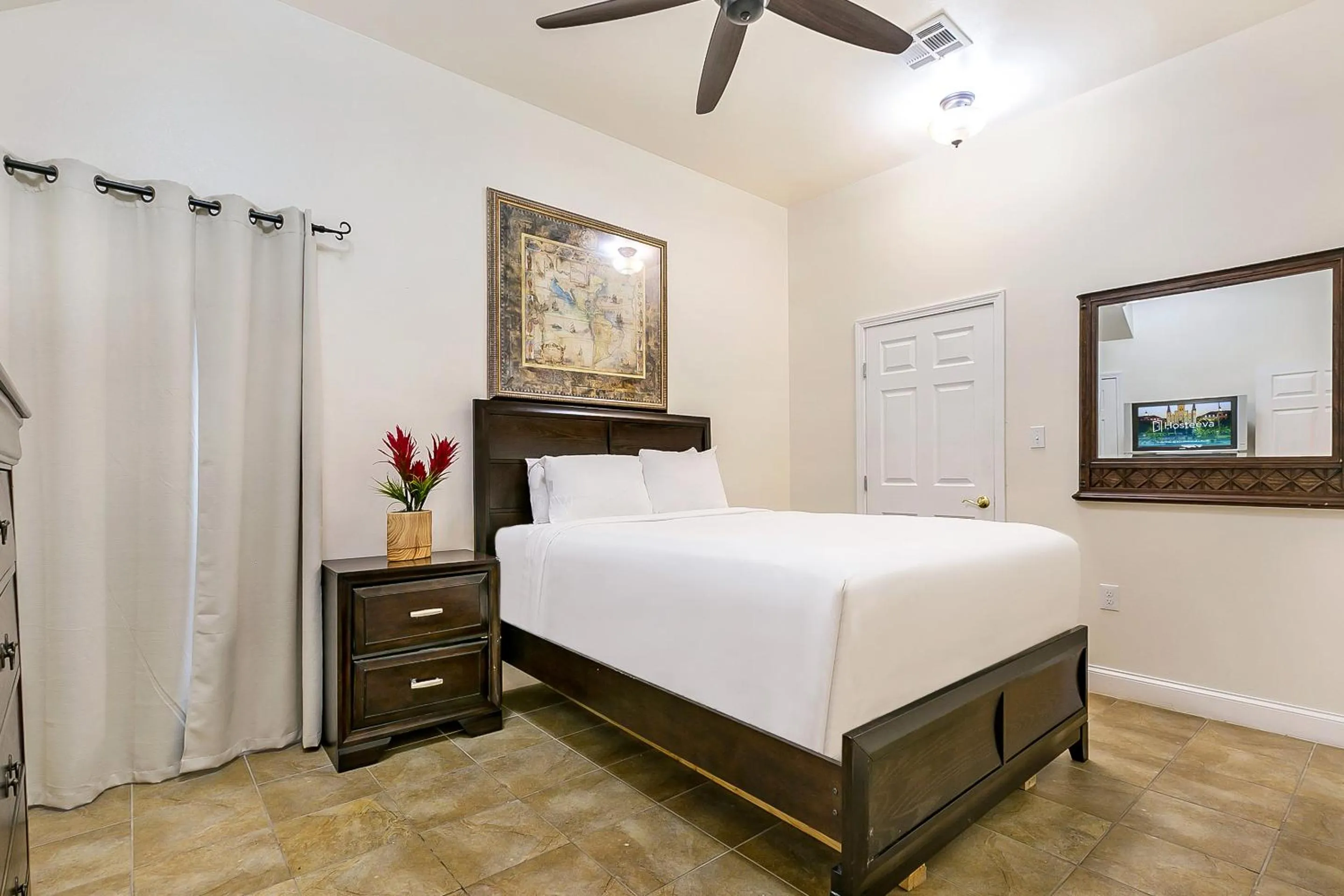 Bedroom, Bed in Urban Condos with Spacious Rooms & Amenities