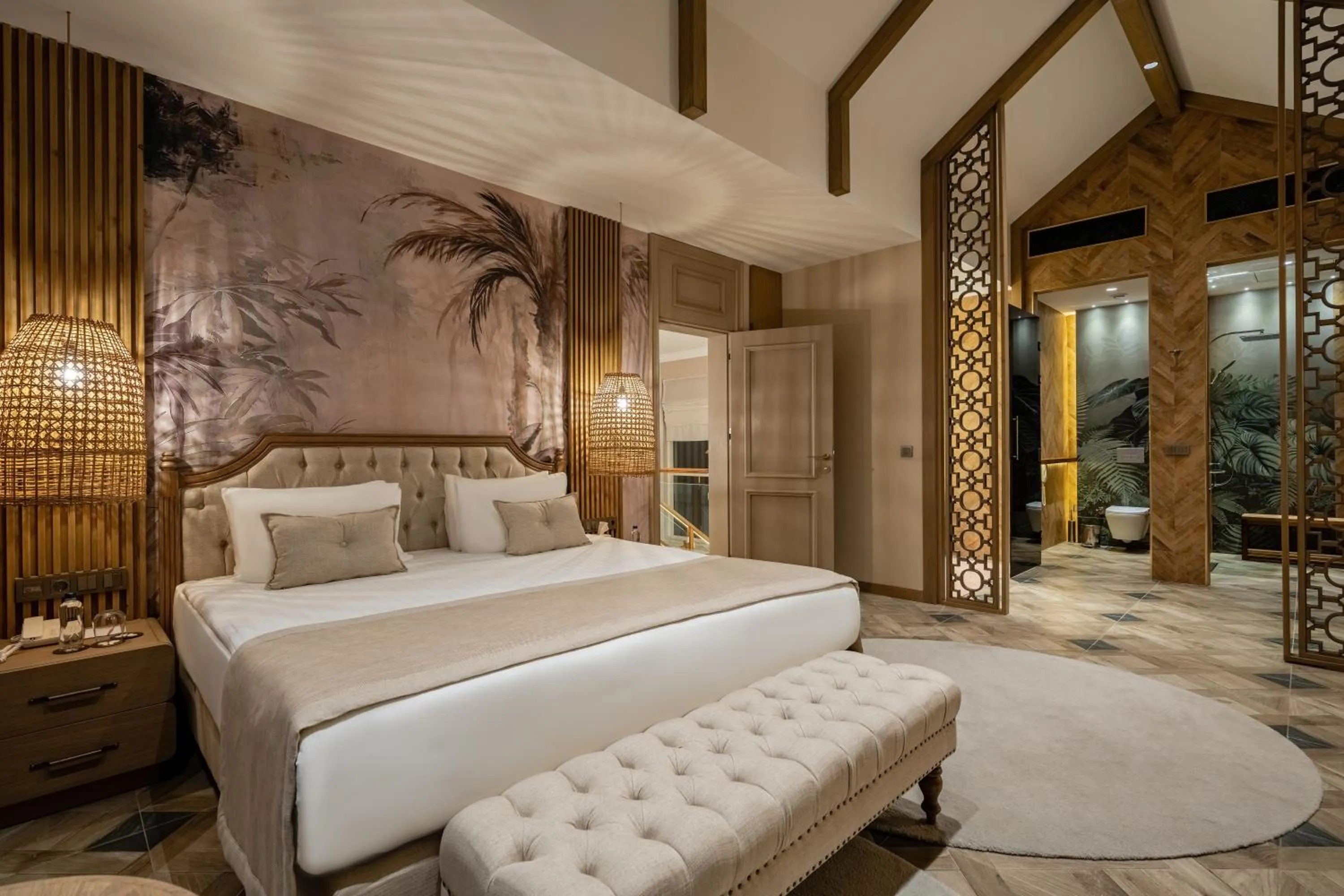 Bed in Papillon Ayscha Resort & Spa