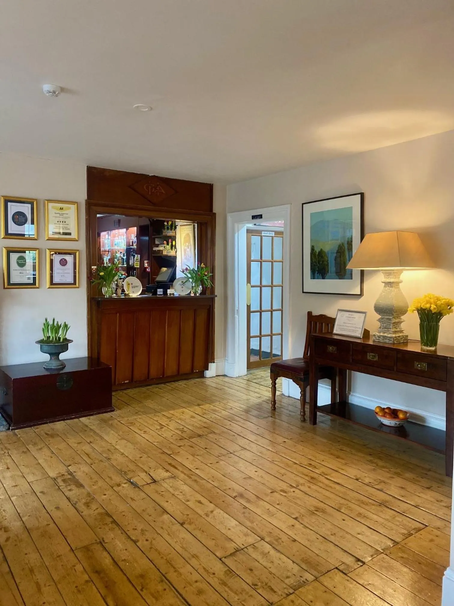 Lobby or reception in The Gordon Arms Restaurant with Rooms