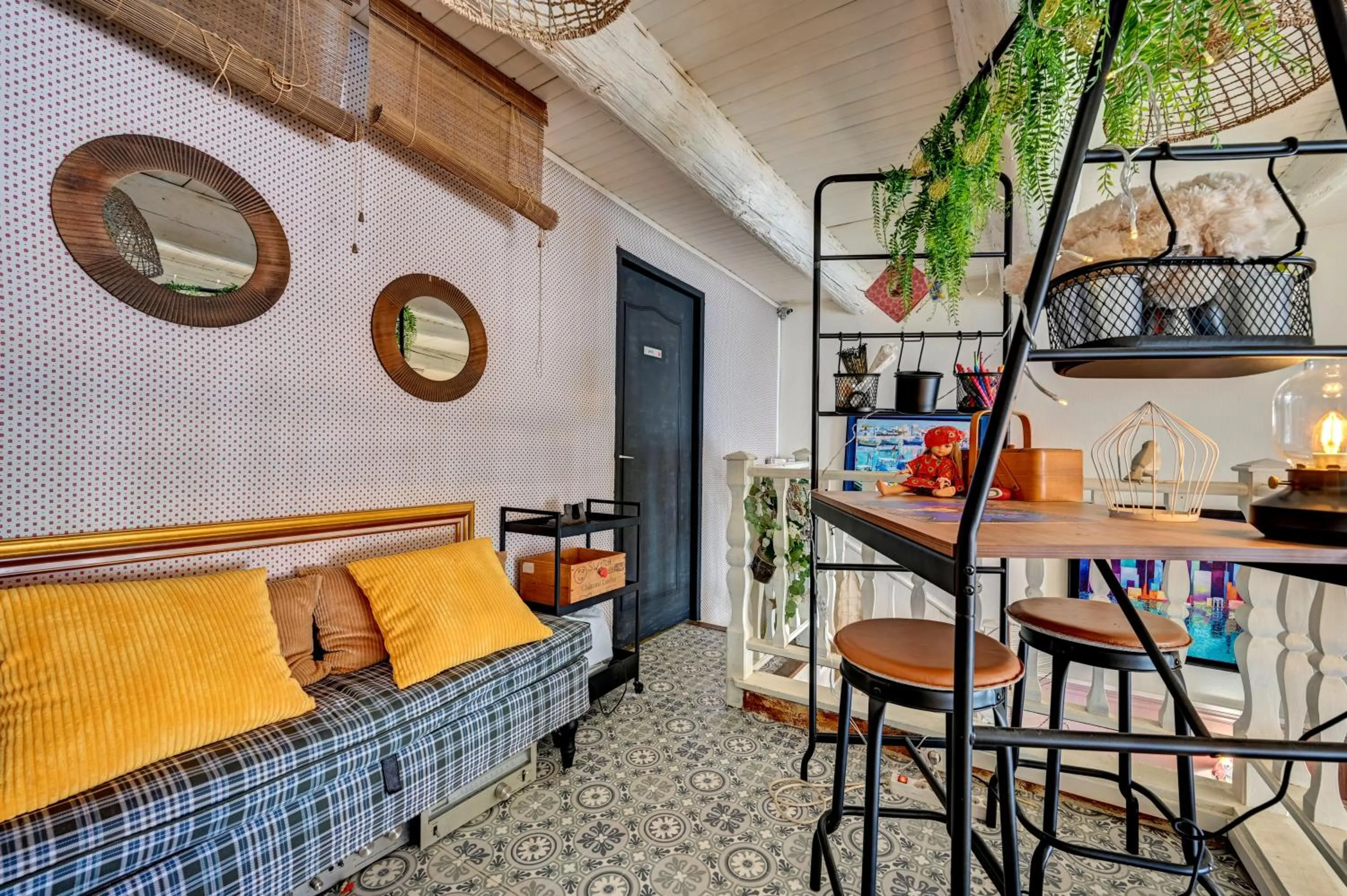 Living room in Hotel Des Artistes