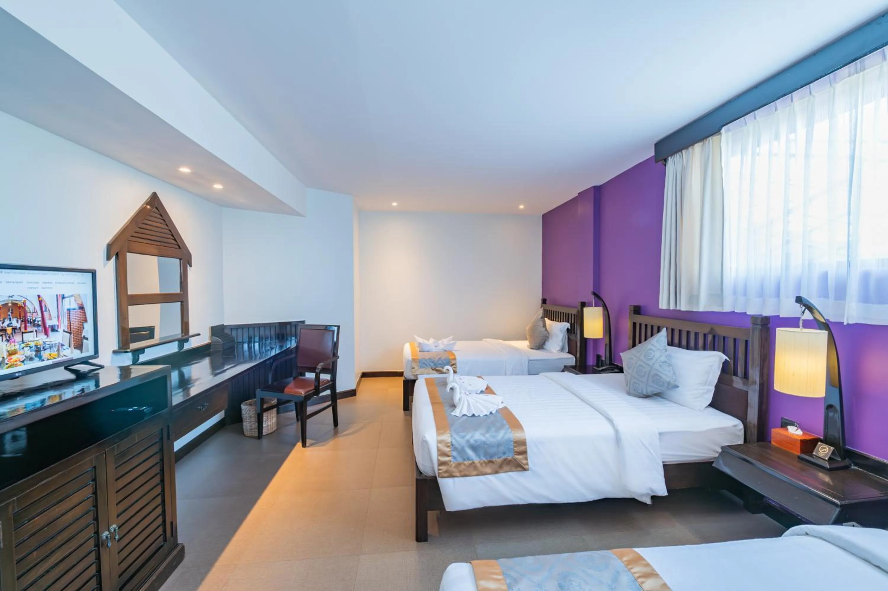 Bedroom, Bed in Sokchea Angkor Hotel