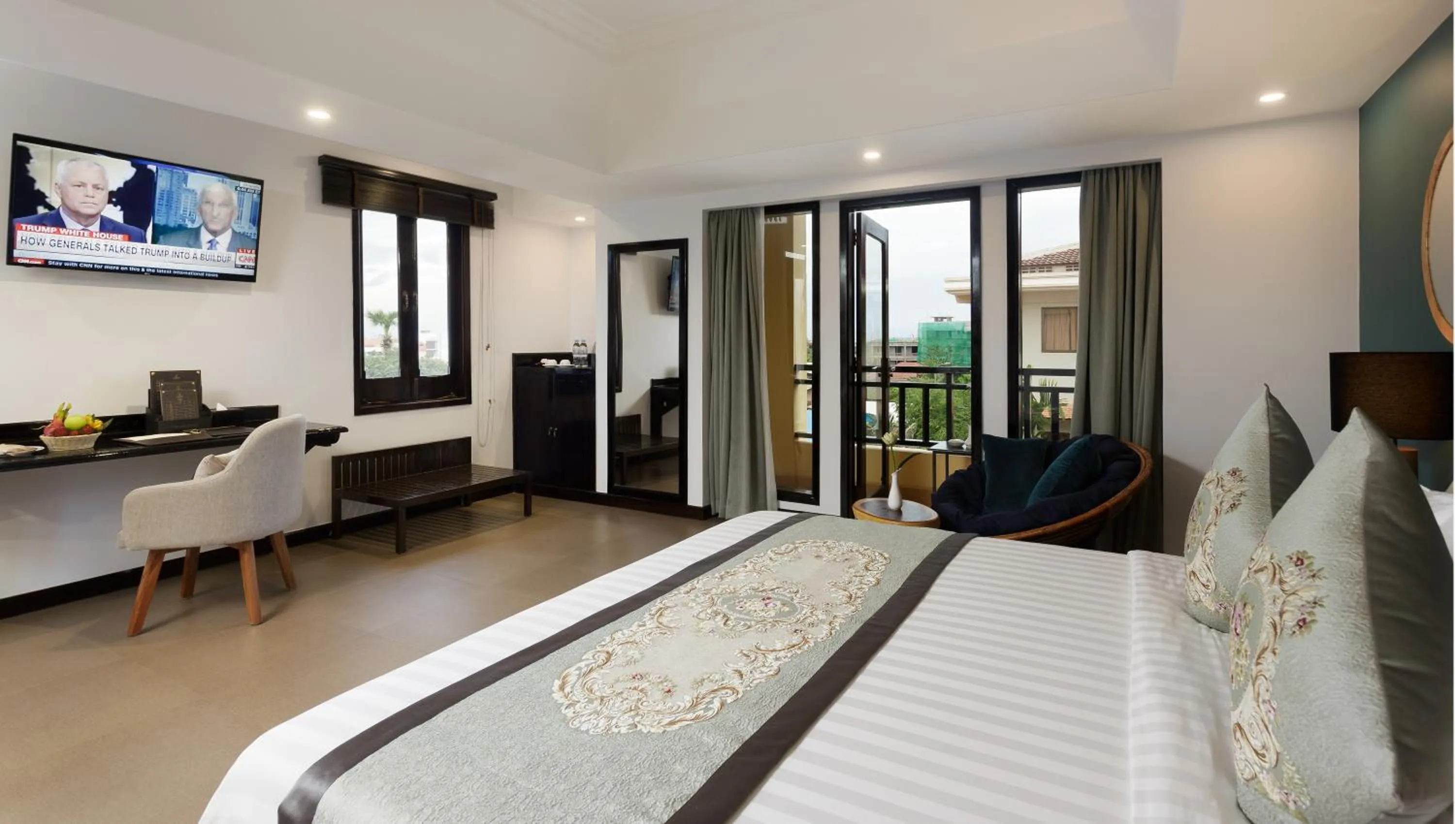 Photo of the whole room, Bed in Sokchea Angkor Hotel