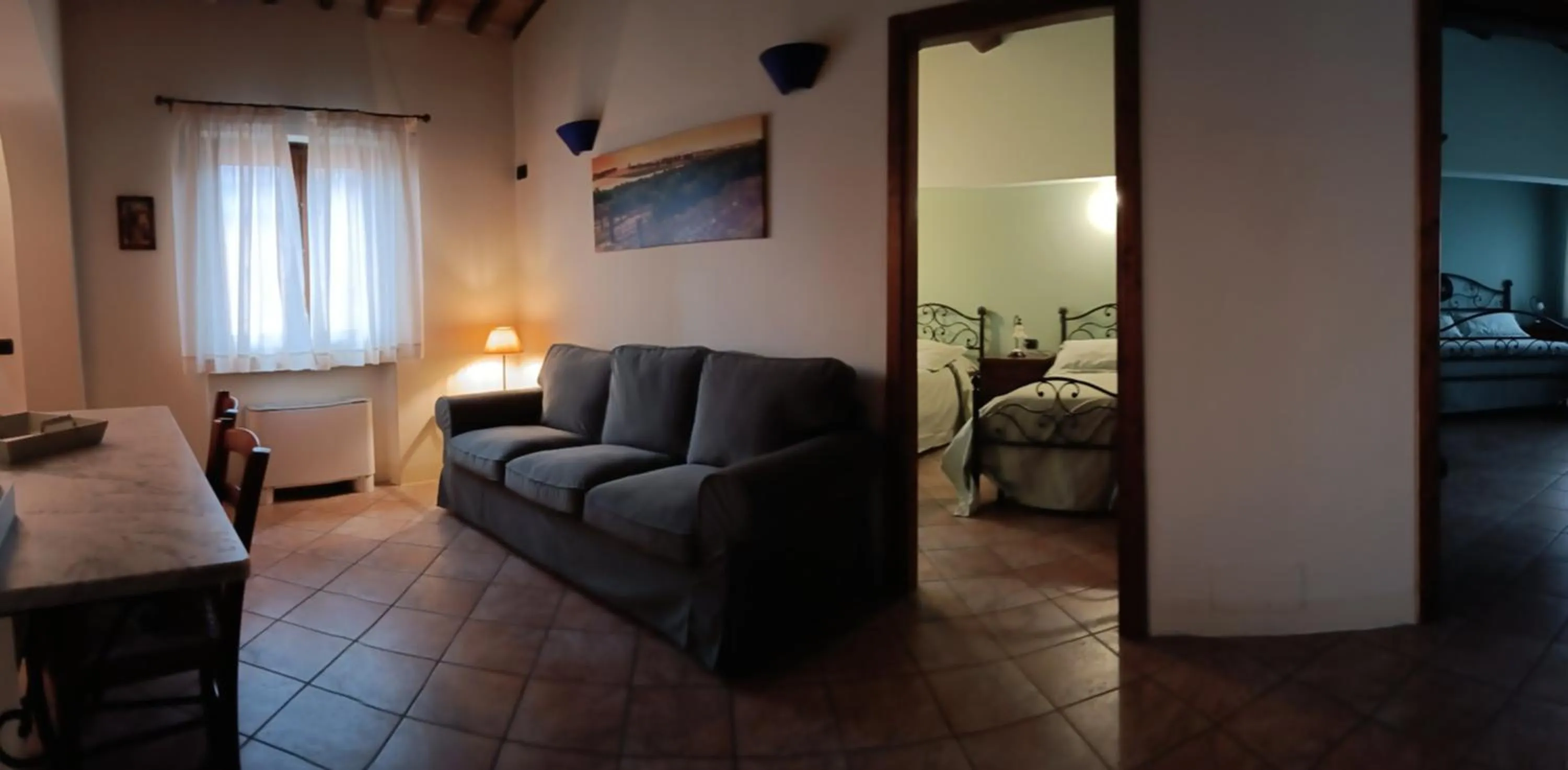 Bed in La Torre wine resort