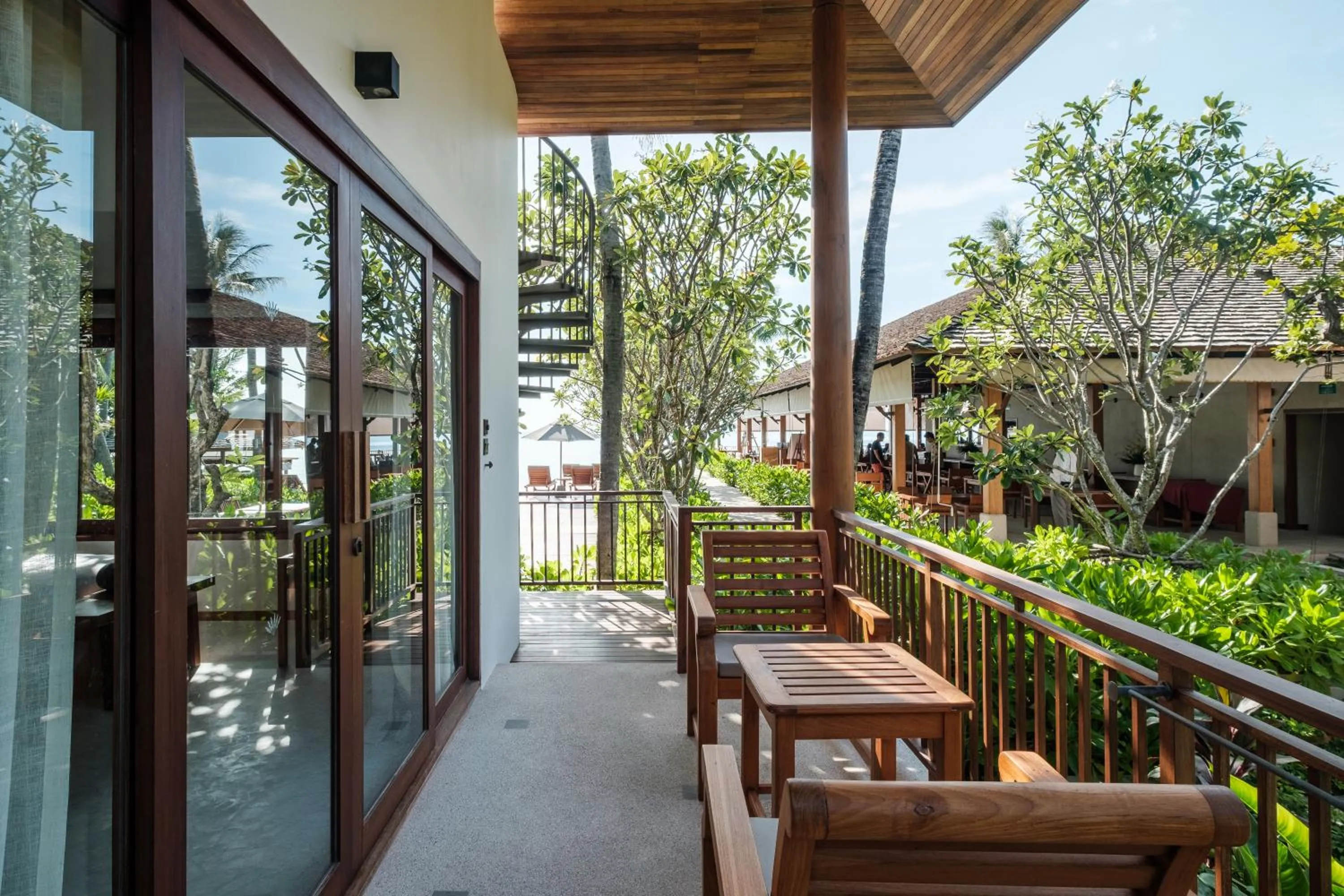 Patio in Banana Fan Sea Resort