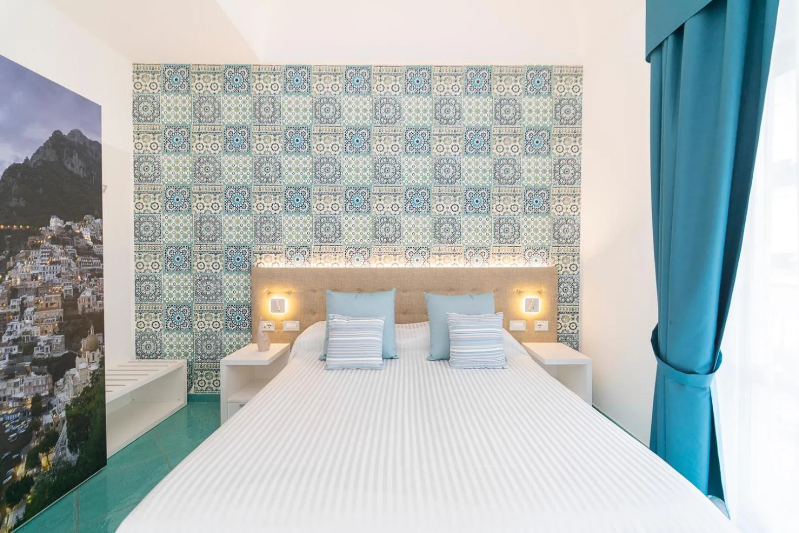 Bed in Hotel Miramare