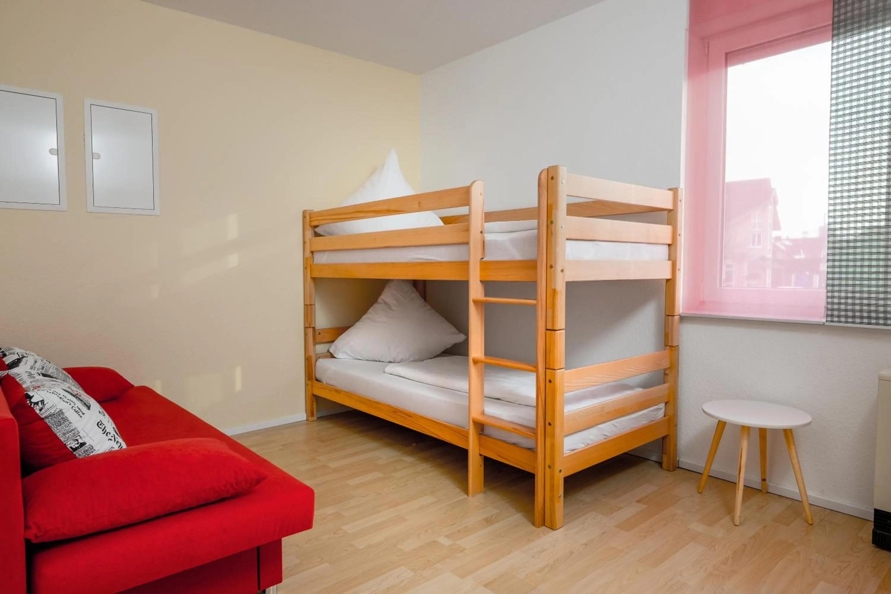 Bedroom, Bed in Gästehaus Mythos