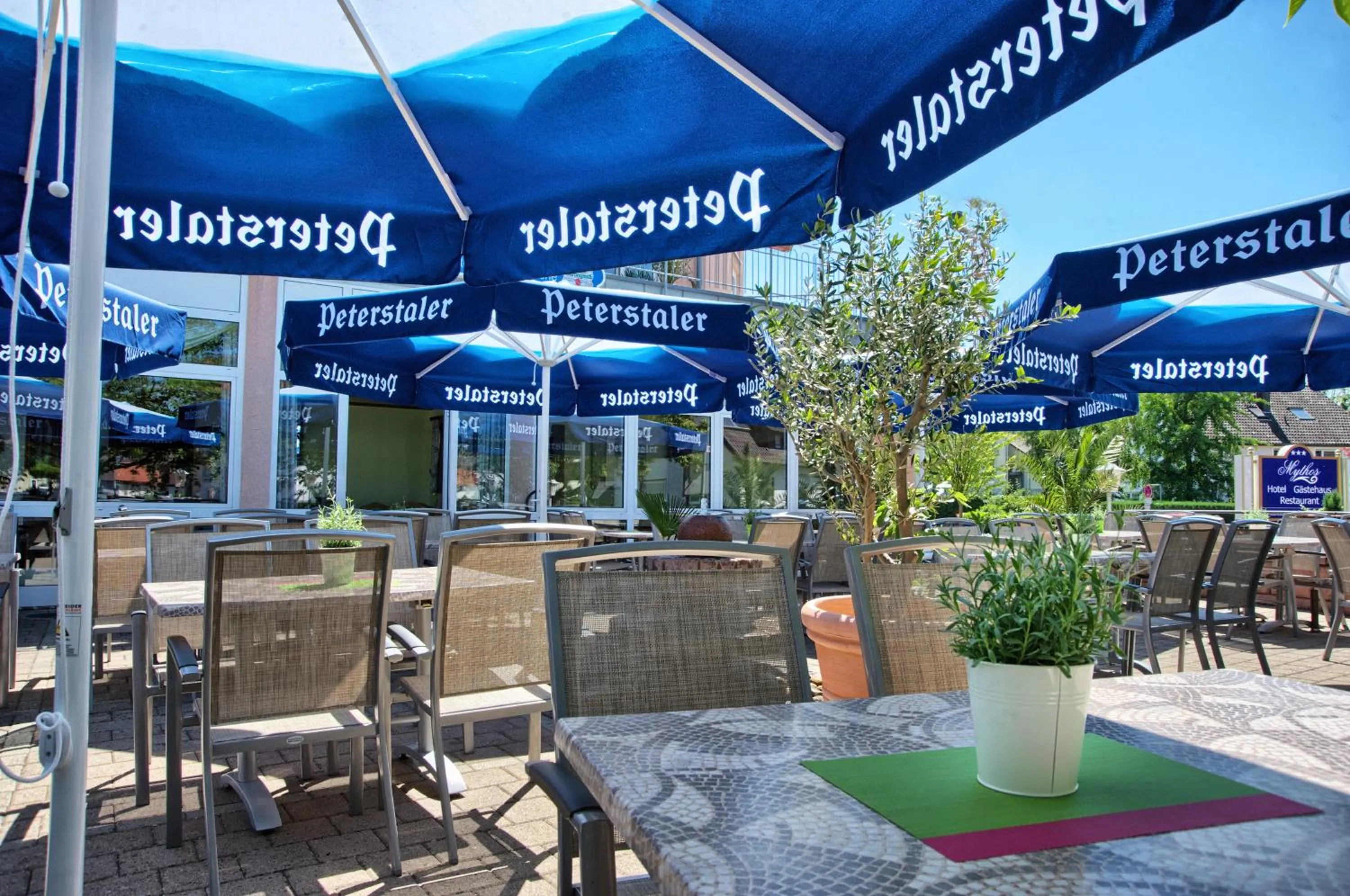 Balcony/Terrace in Gästehaus Mythos