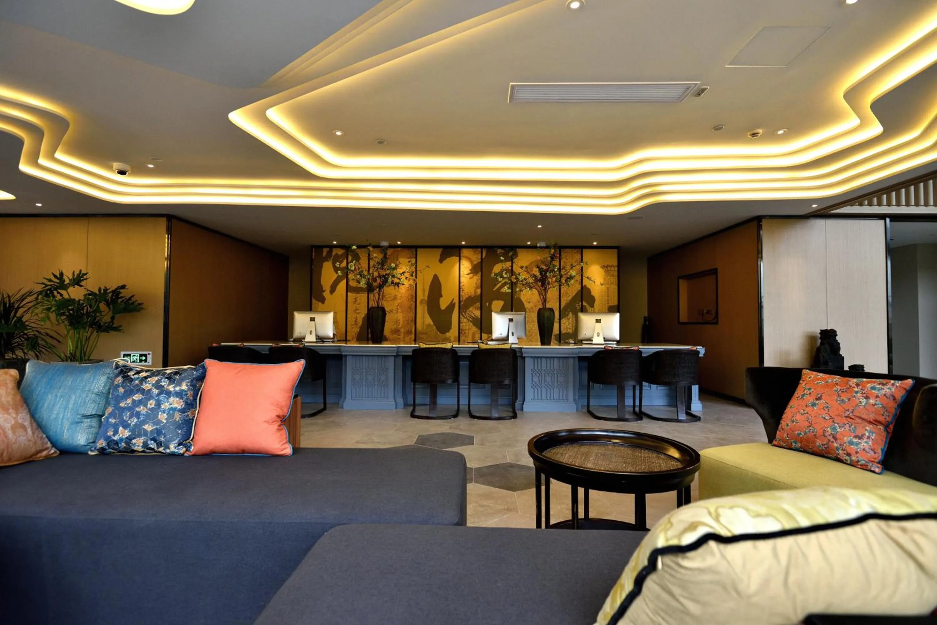 Seating area in SHANGHAI-DECO Hotel-Free shuttle bus to Pudong Airport and Disneyland