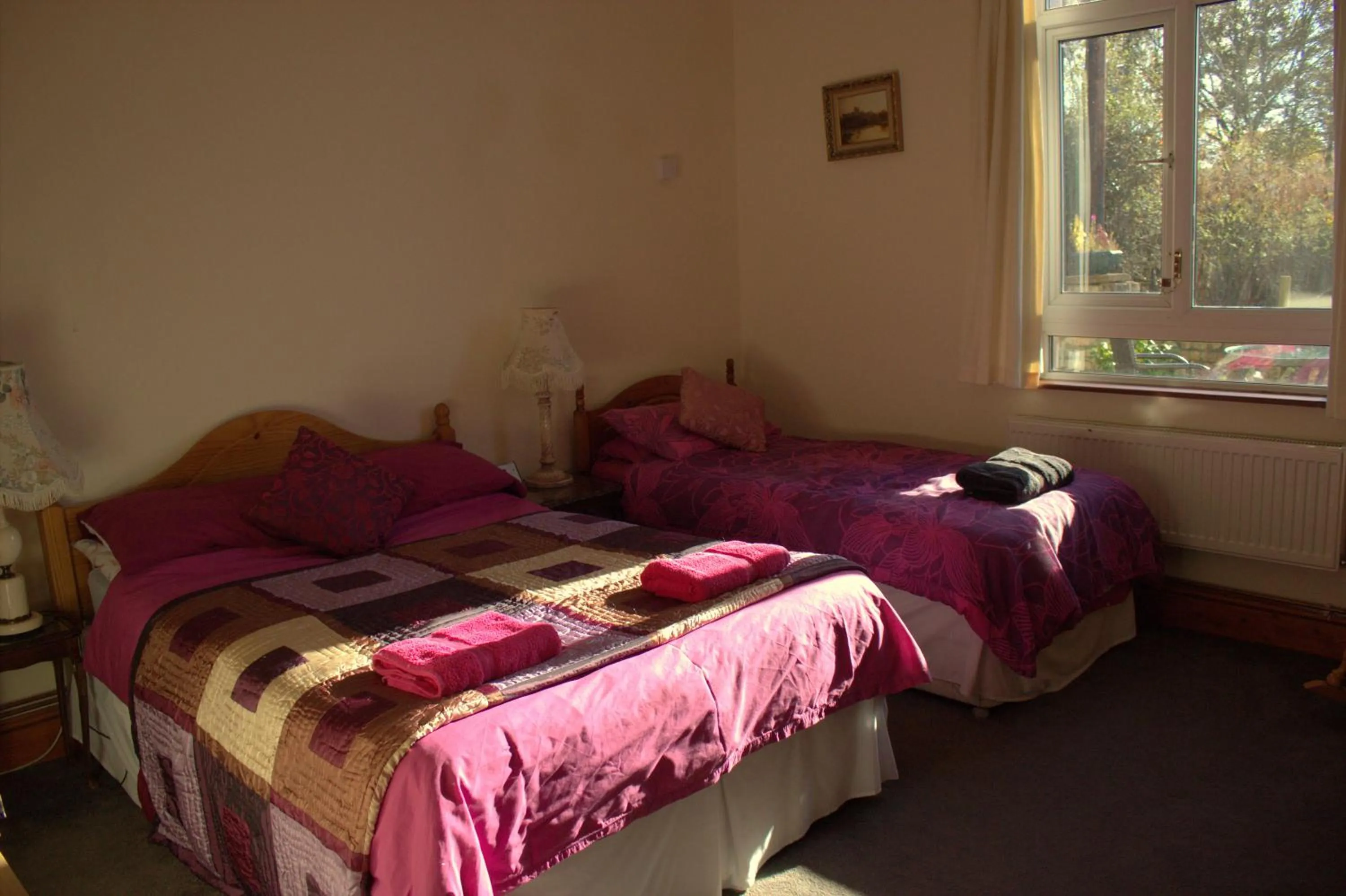 Bed in Penybryn Cottages
