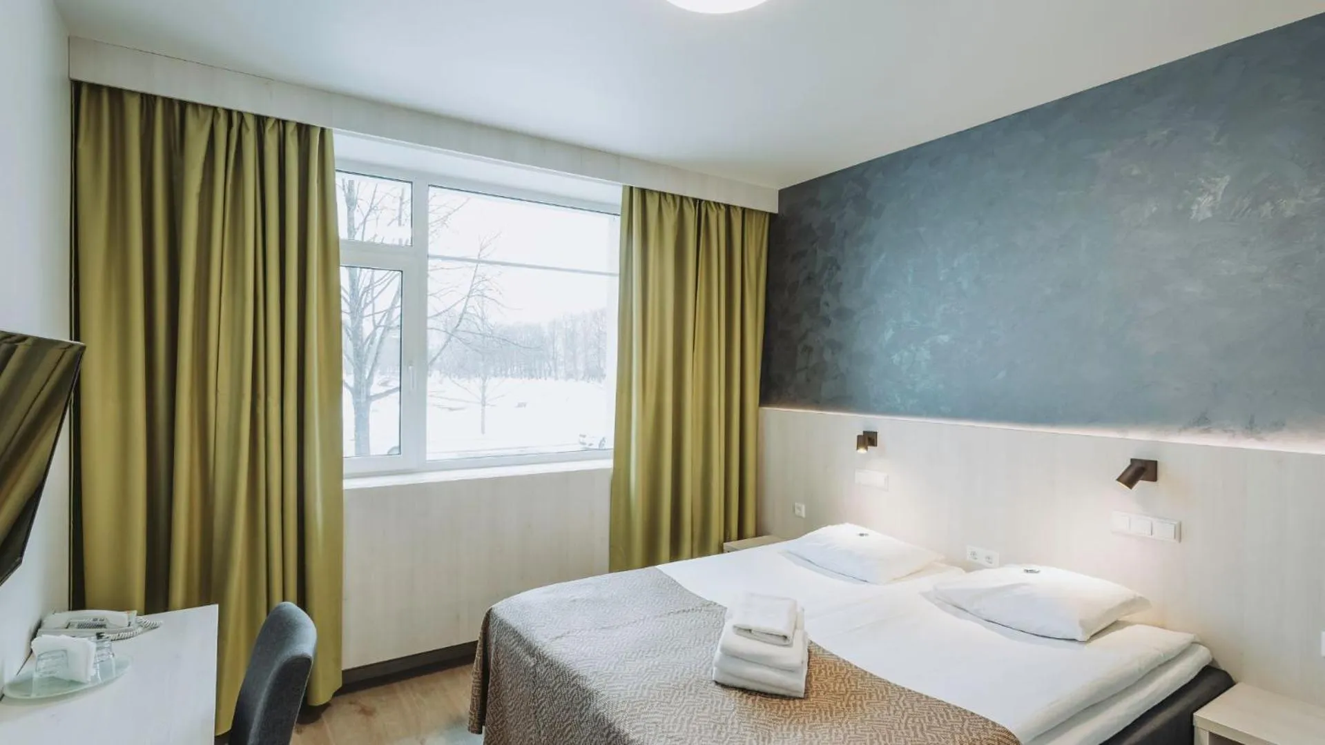 Bed in Viiking Spa Hotel