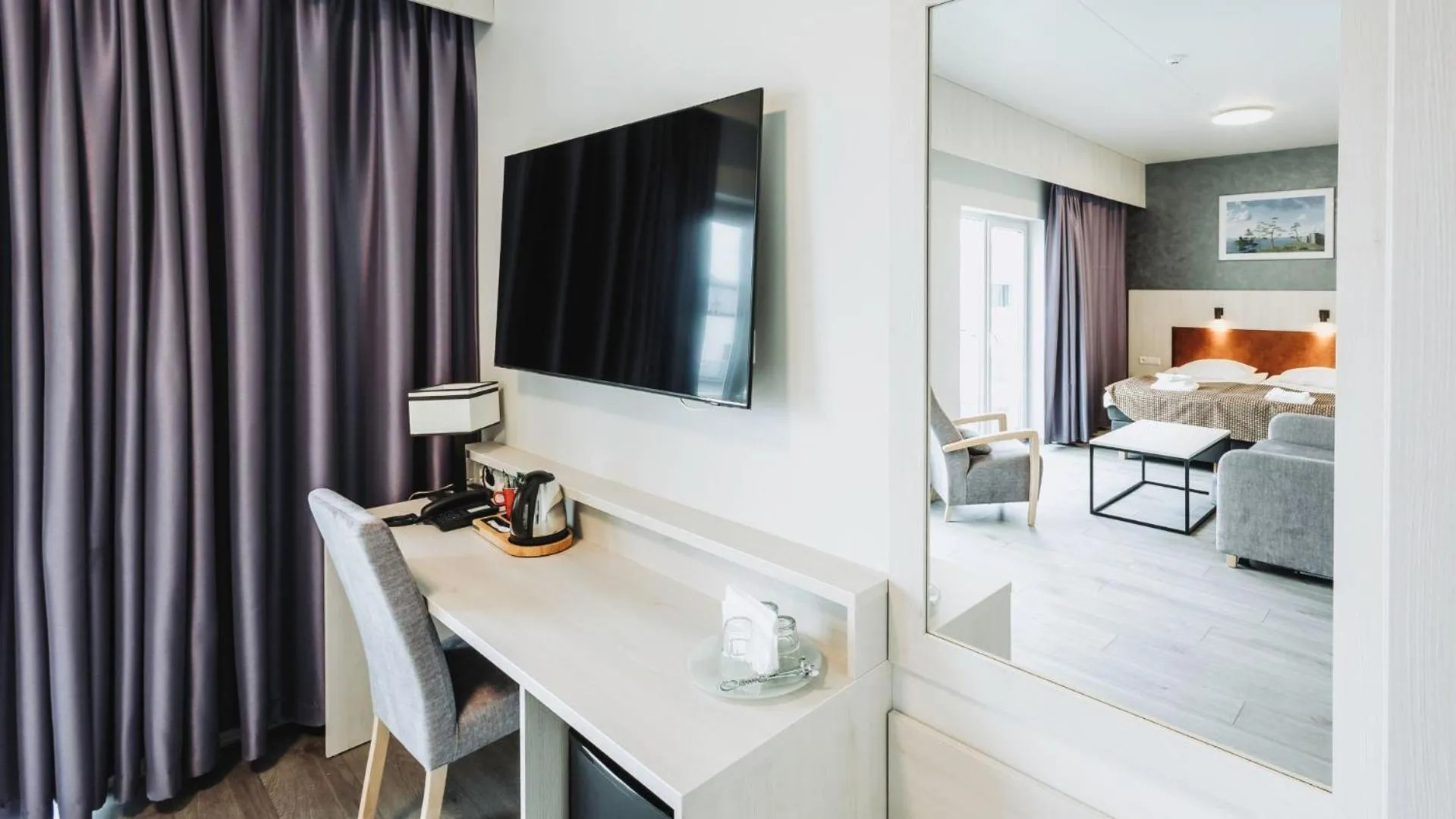 TV and multimedia, Bed in Viiking Spa Hotel