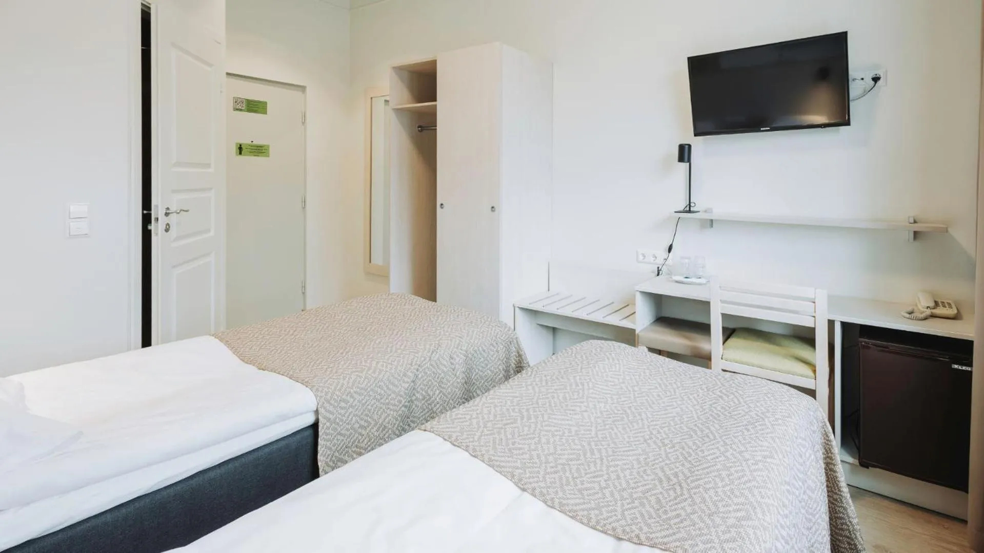 Bed in Viiking Spa Hotel