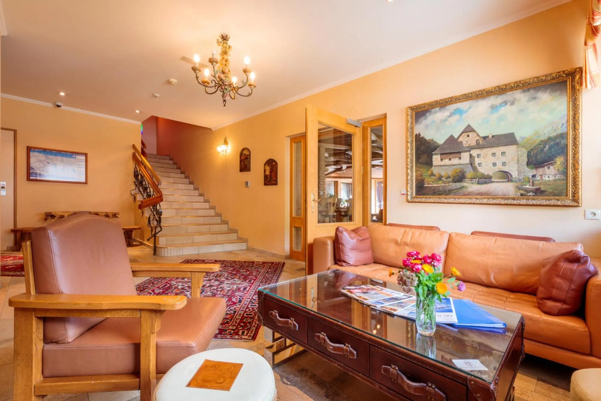 Lobby or reception in Parkhotel Sölden